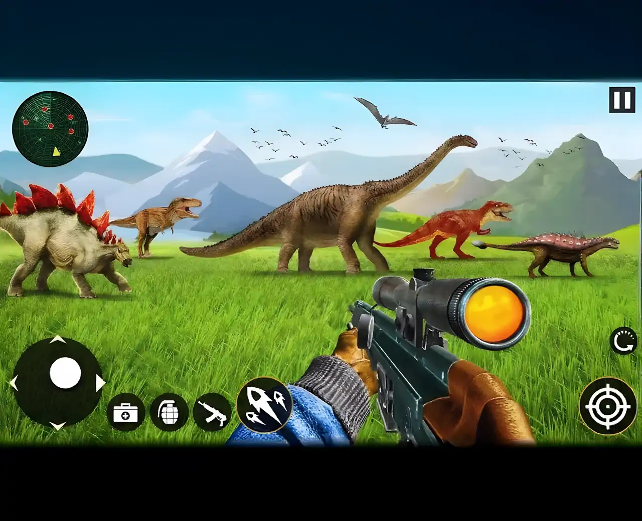 野生恐龙狩猎恐龙Sim