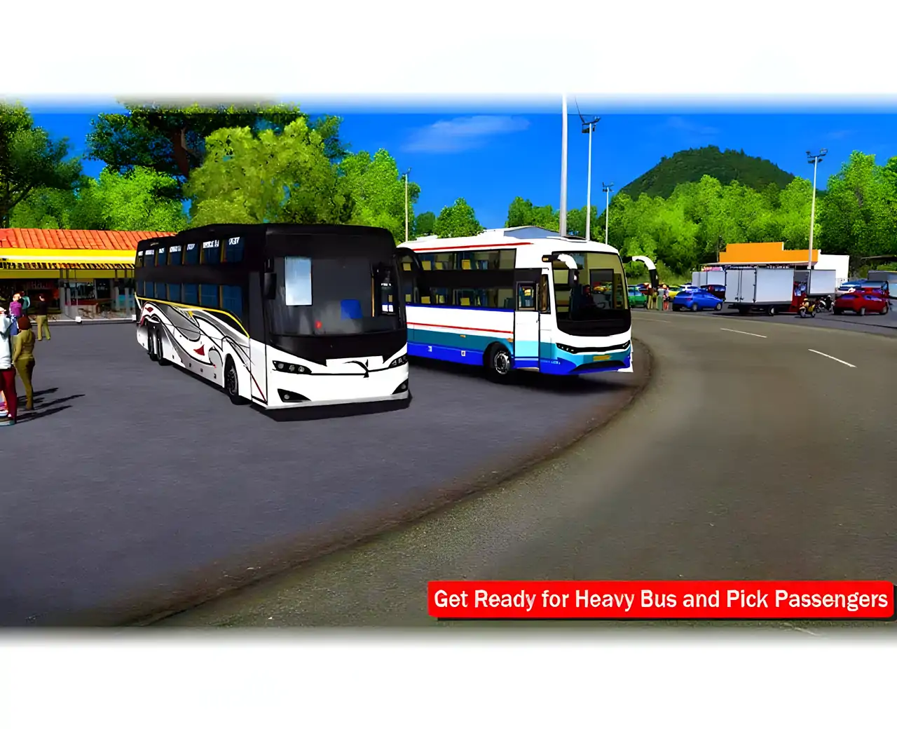 真实的教练公共汽车司机-Sim3d