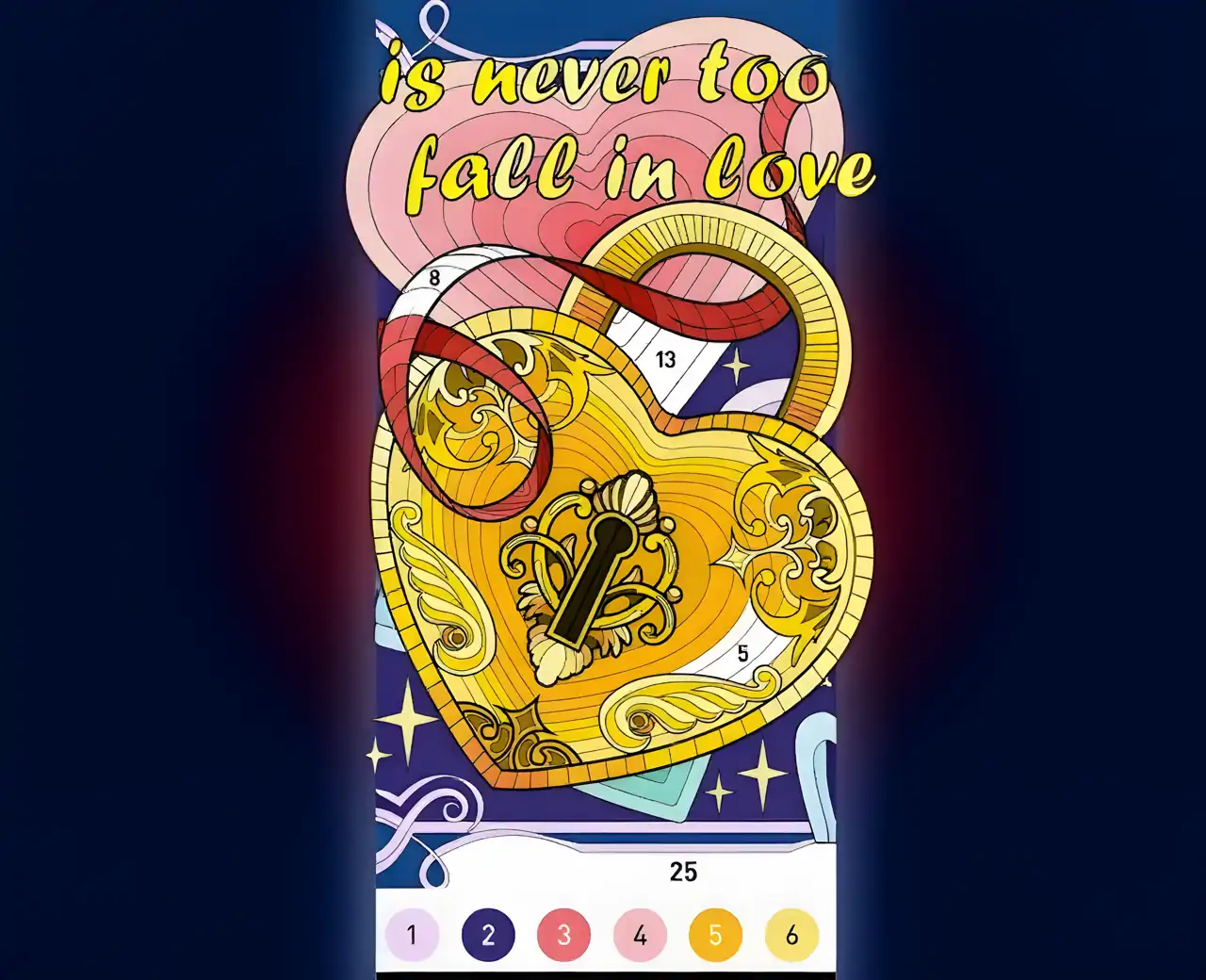 心形爱按数字着色