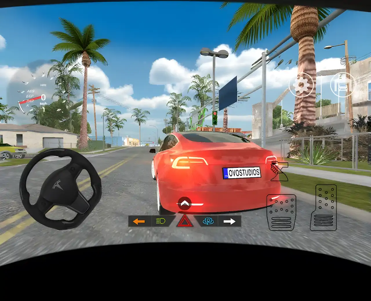 Model3漂移和停车模拟器