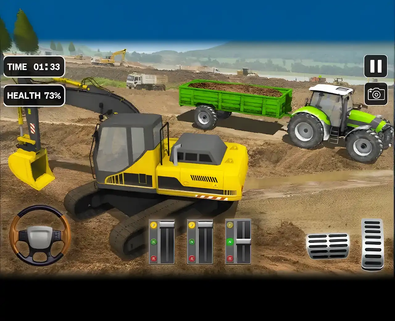 城市建筑起重机游戏:叉车模拟器