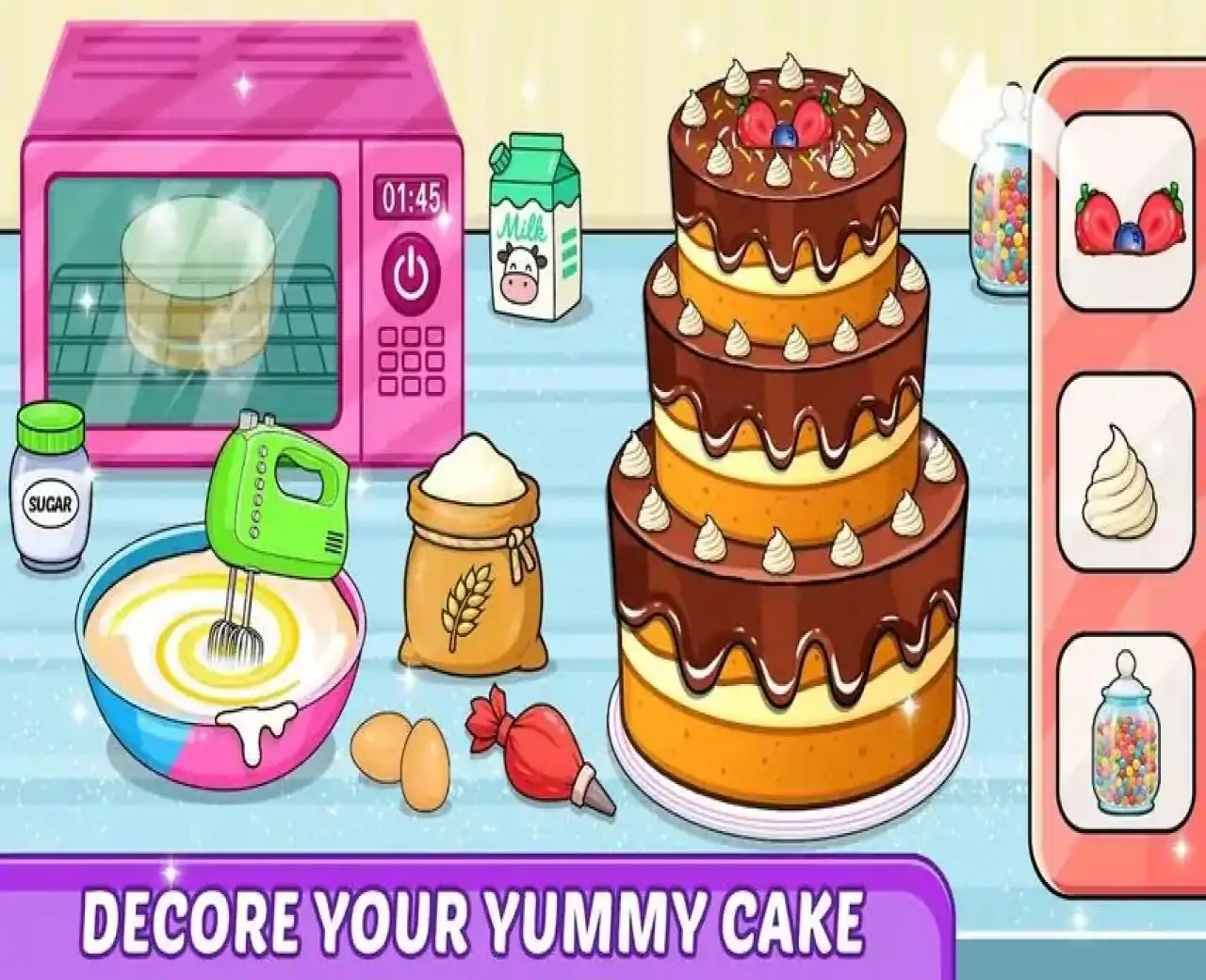 厨房套装食物烹饪游戏