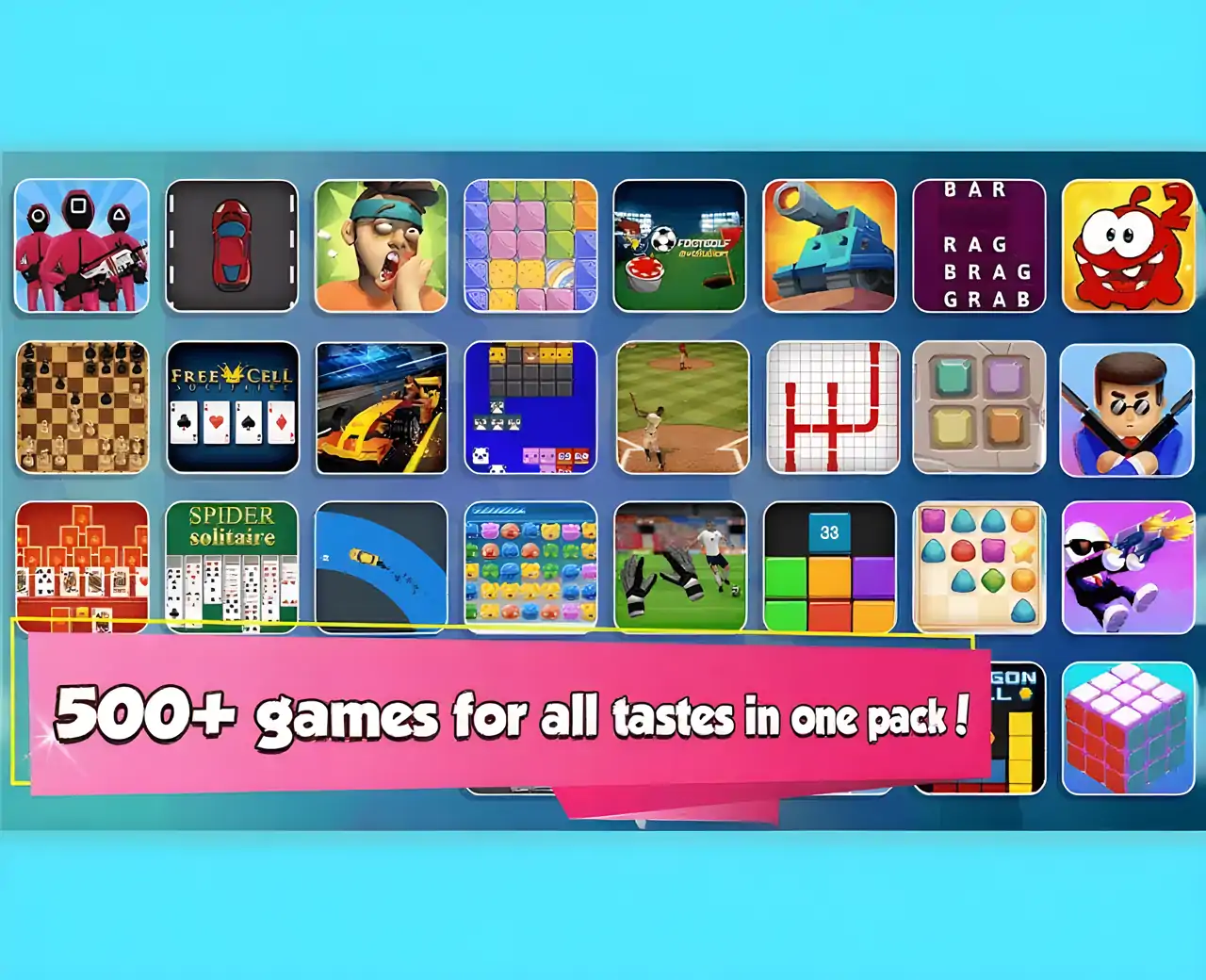 1中的500多个游戏(包含游戏)