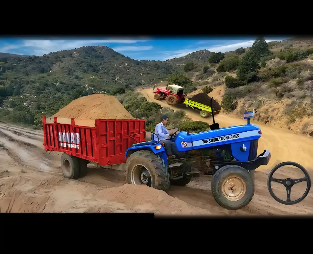 真正的拖拉机手推车货物养殖模拟游戏