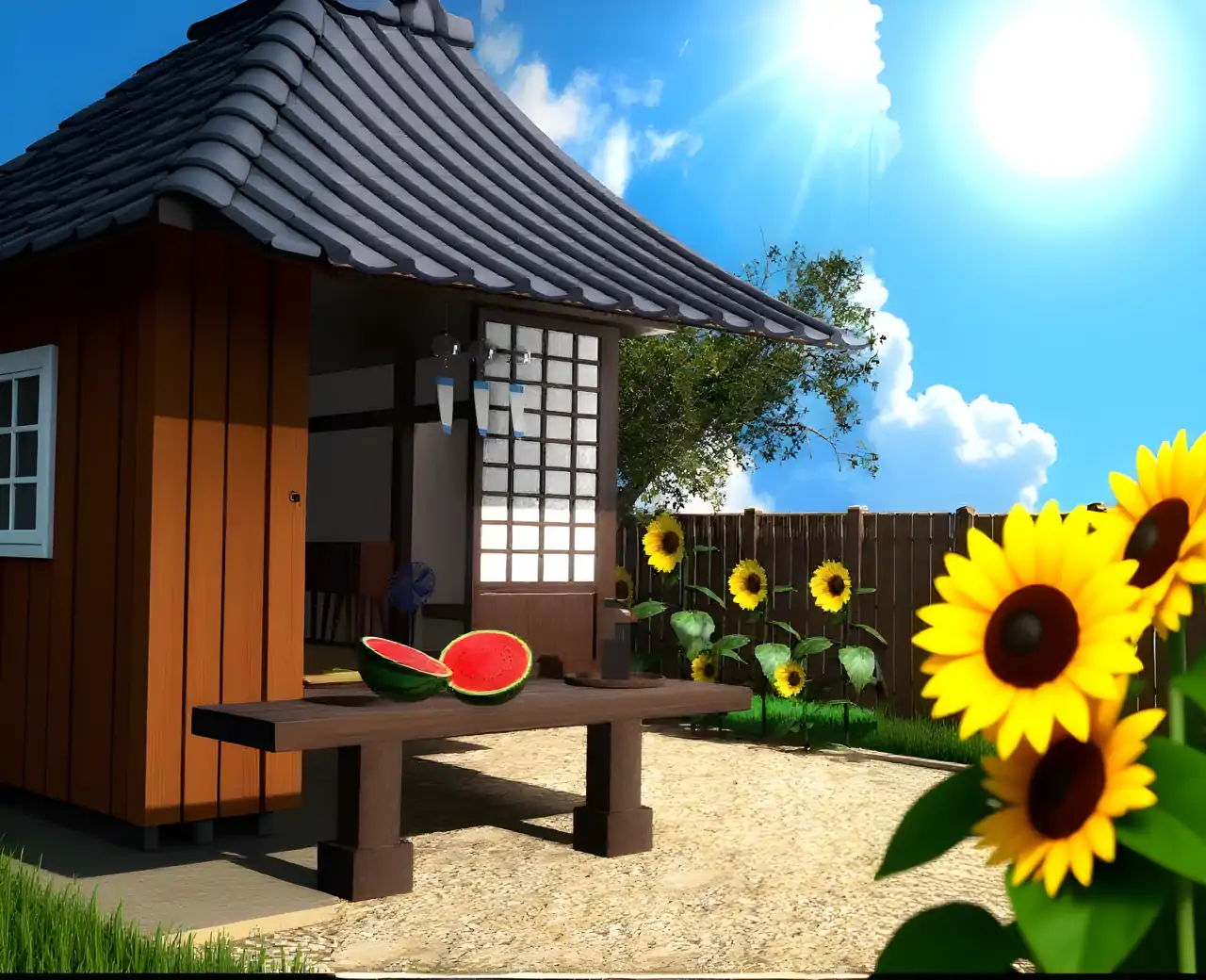 逃脱游戏：在乡村度过暑假。