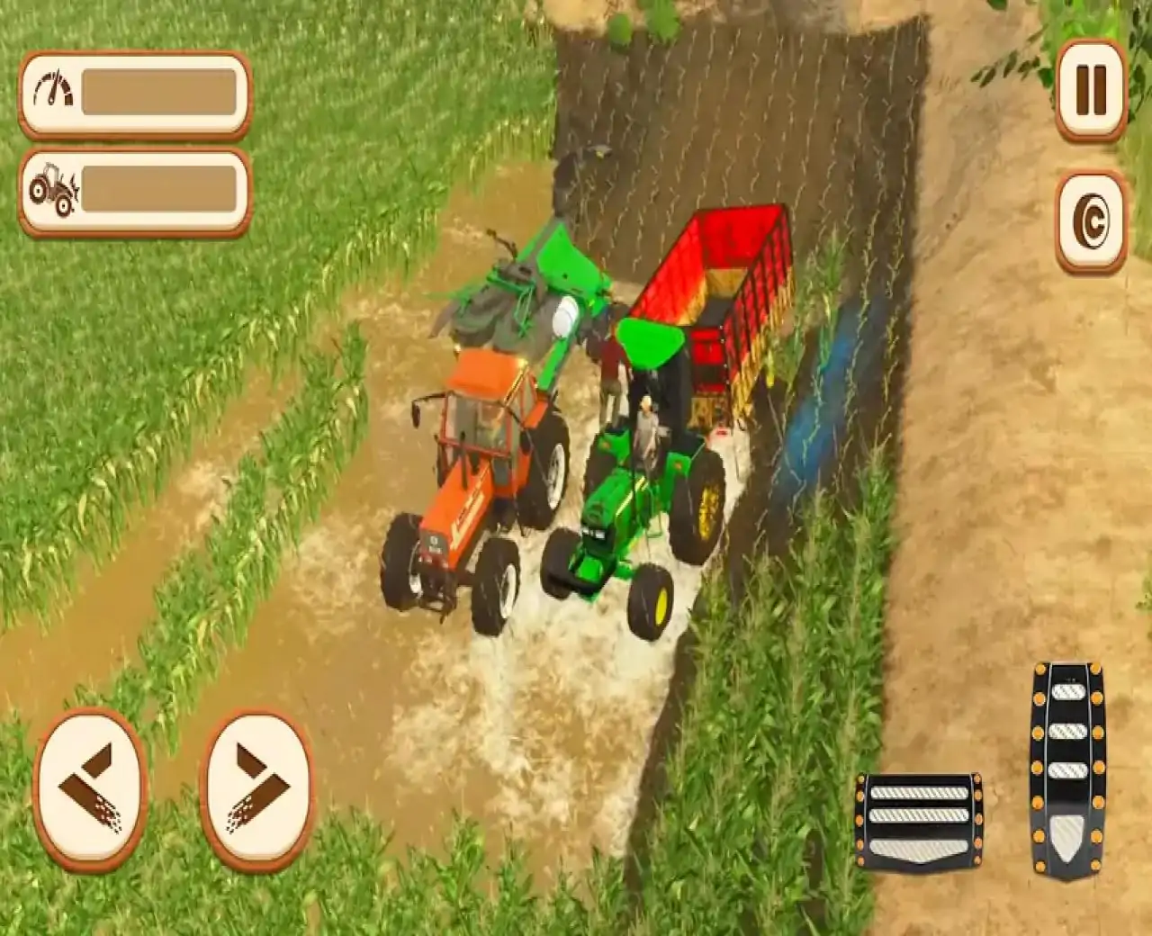 拖拉机耕作：农用拖拉机