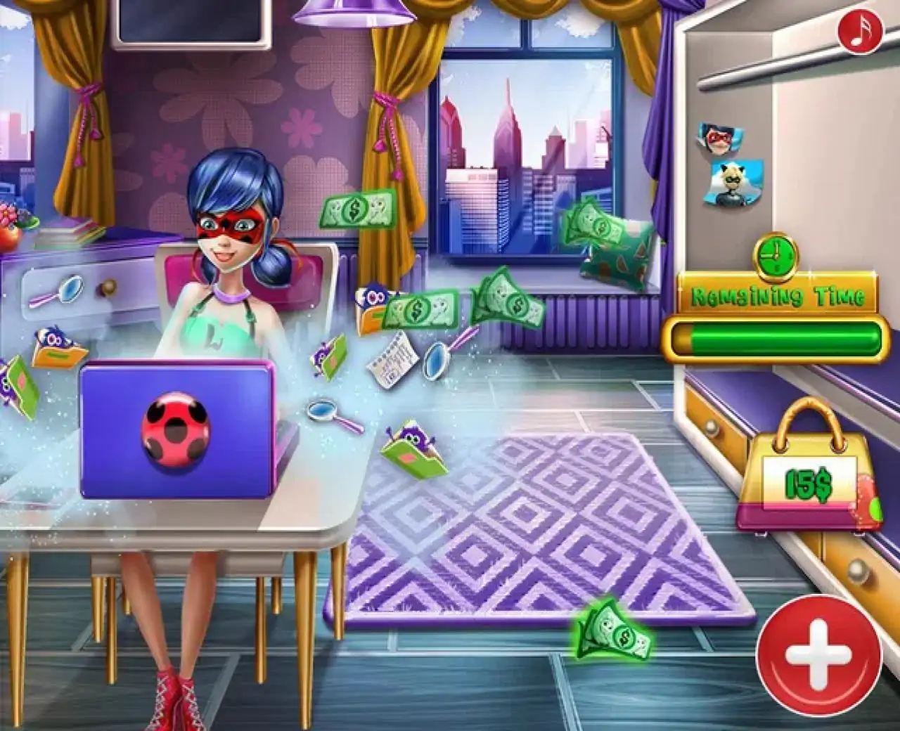 购物瓢虫时尚装扮