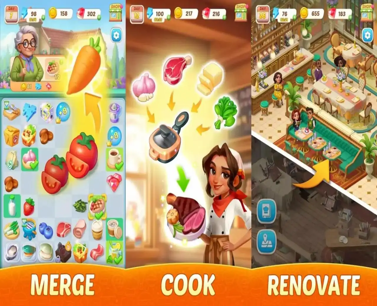 燃烧:合并与烹饪