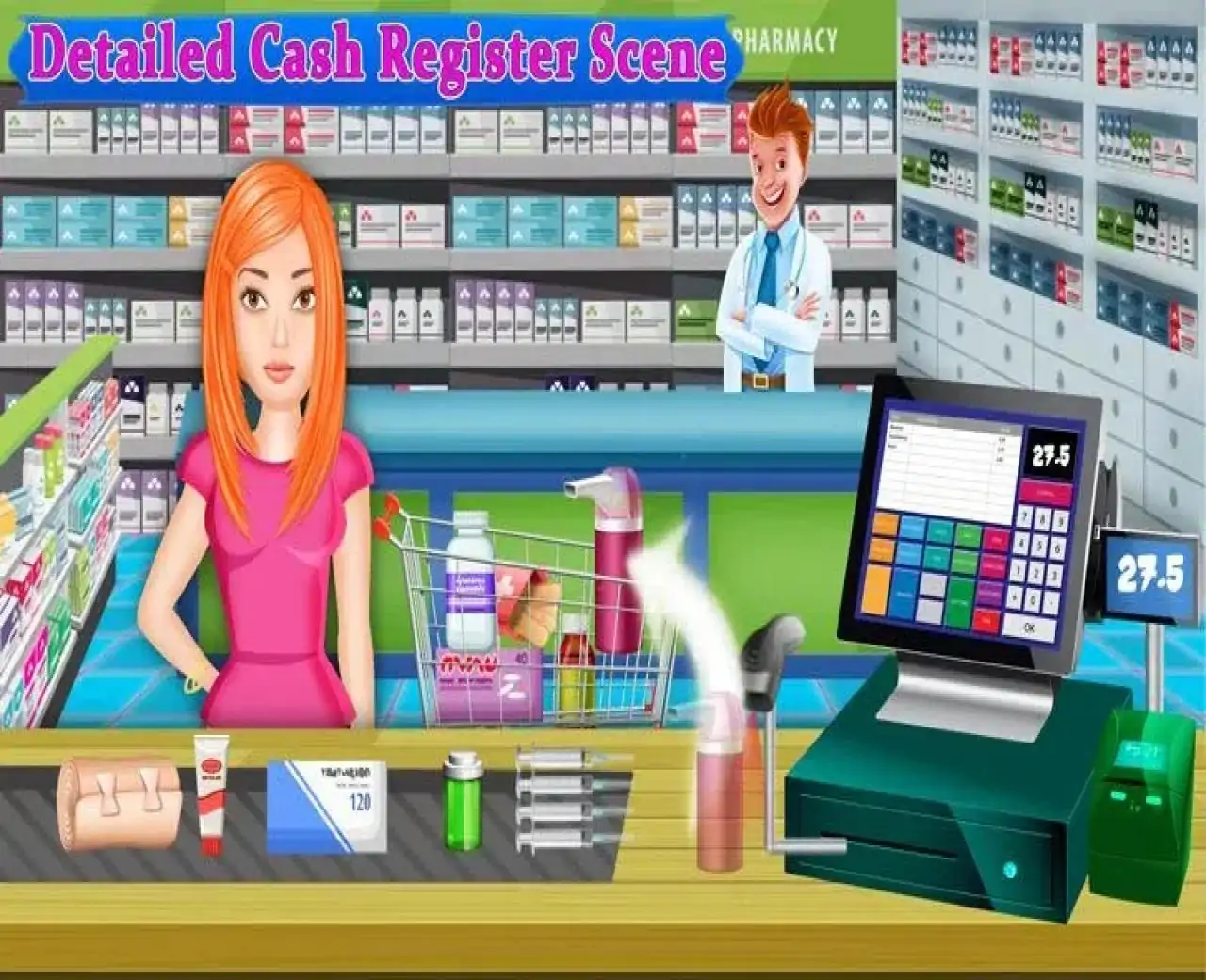 医院店收银台：医生店长