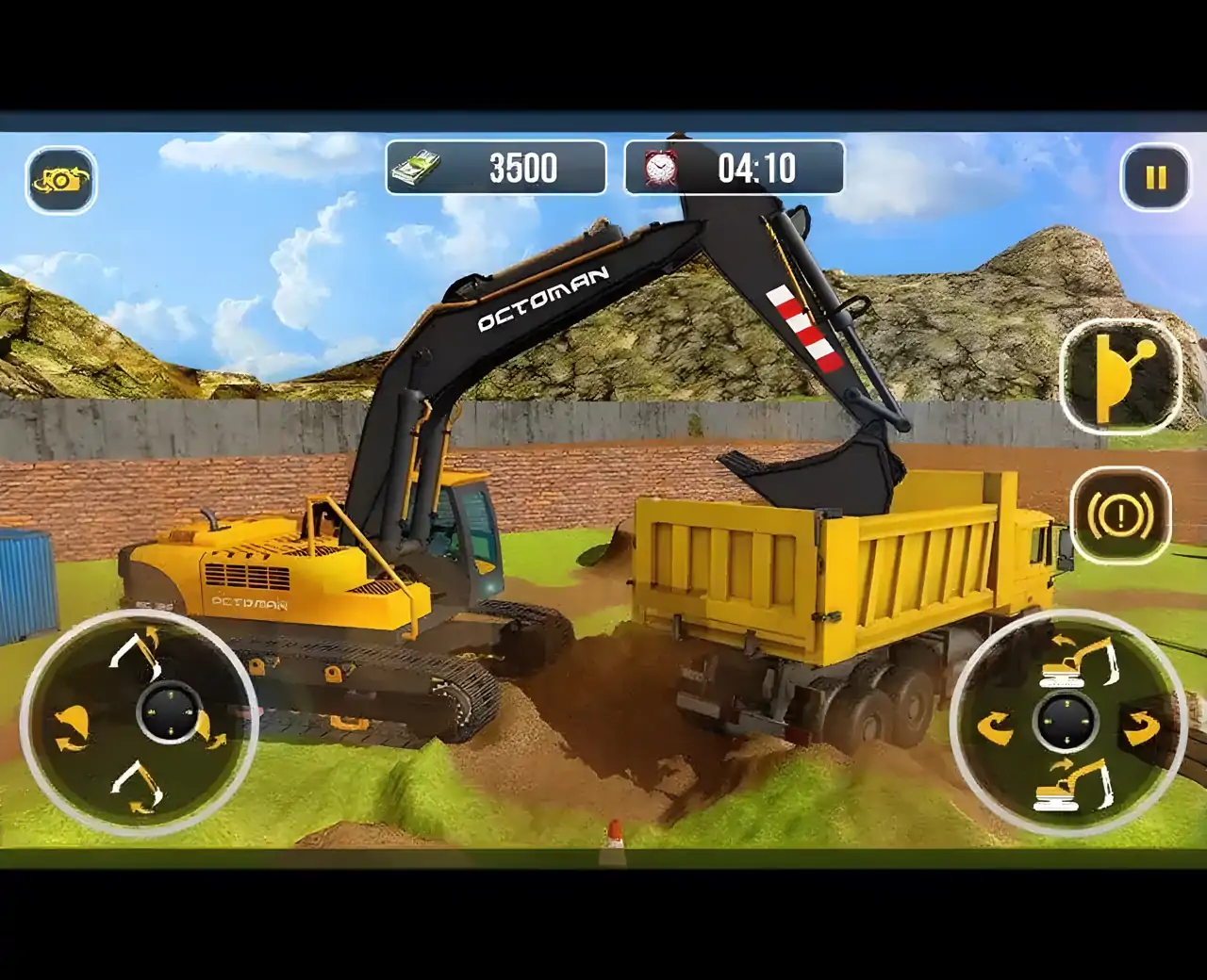 重型挖掘机起重机模拟