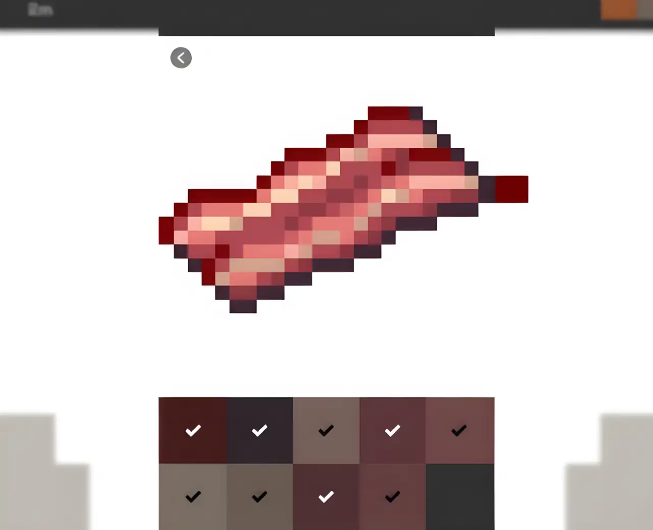 食物颜色按数字,食物像素艺术