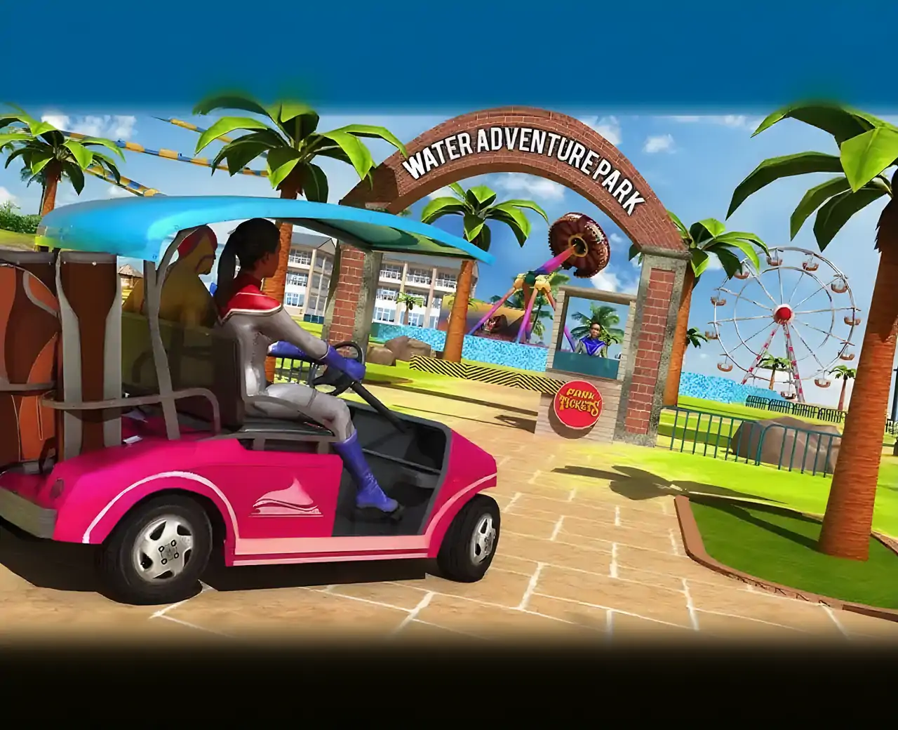 超级英雄水上冒险乐园滑梯