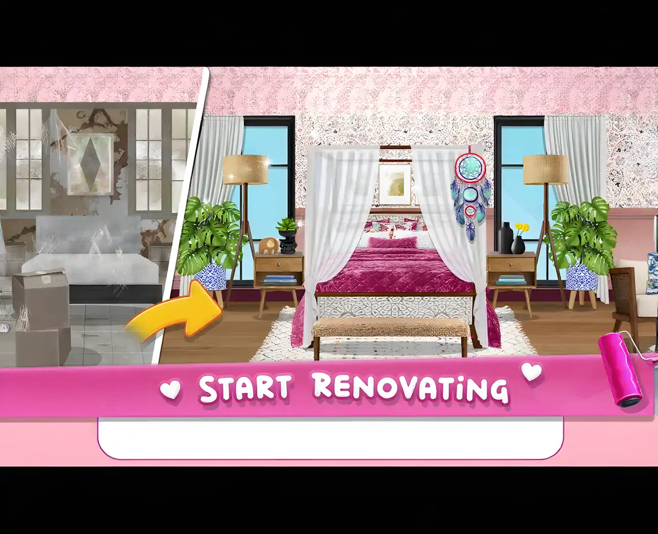 女孩清理和家居设计