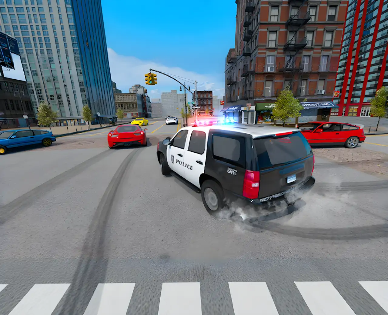 警车漂移模拟器