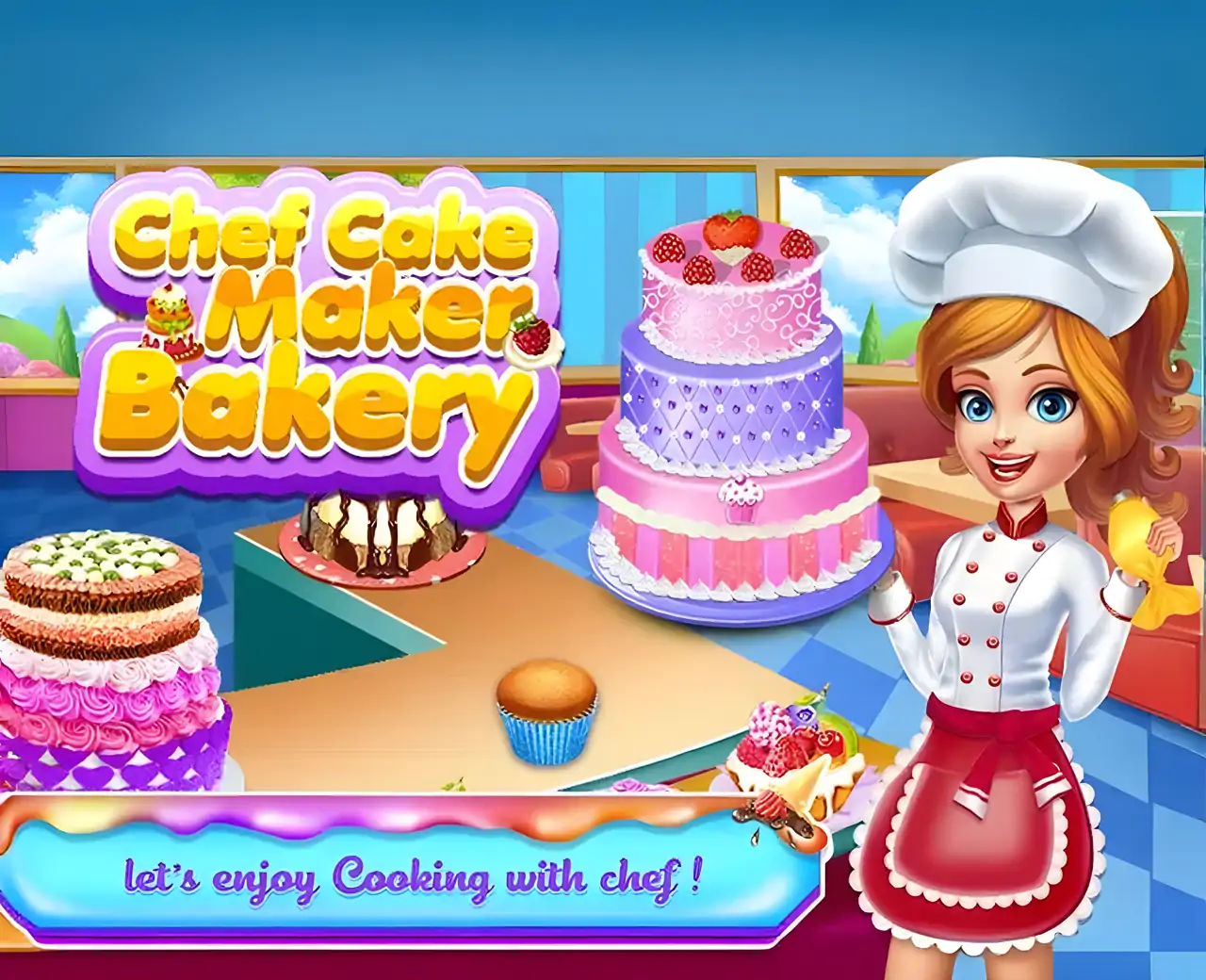 厨师蛋糕制造商面包店