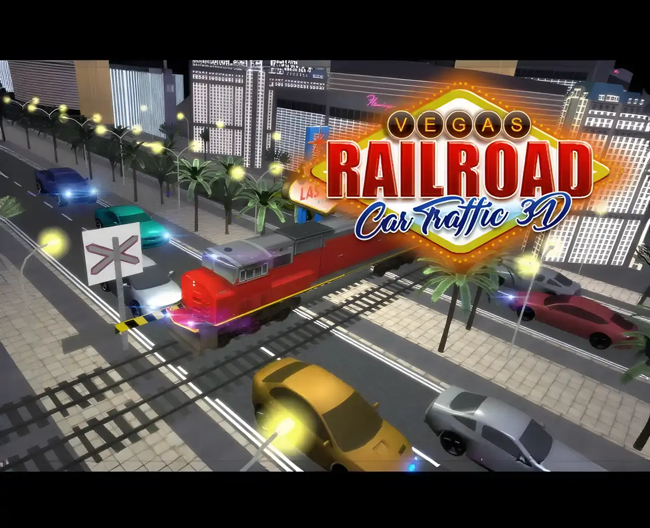 拉斯维加斯铁路车交通3D