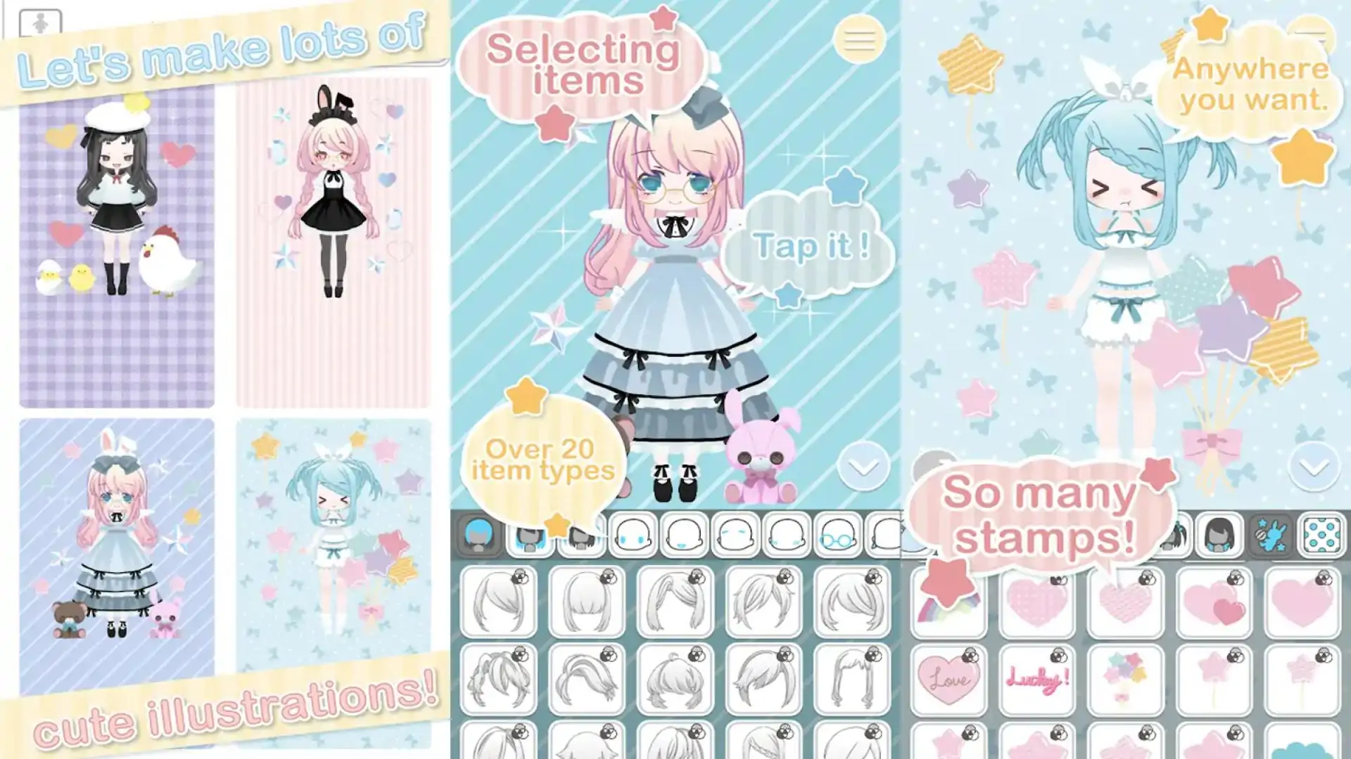 KawaiiSelect：可爱的梳妆游戏