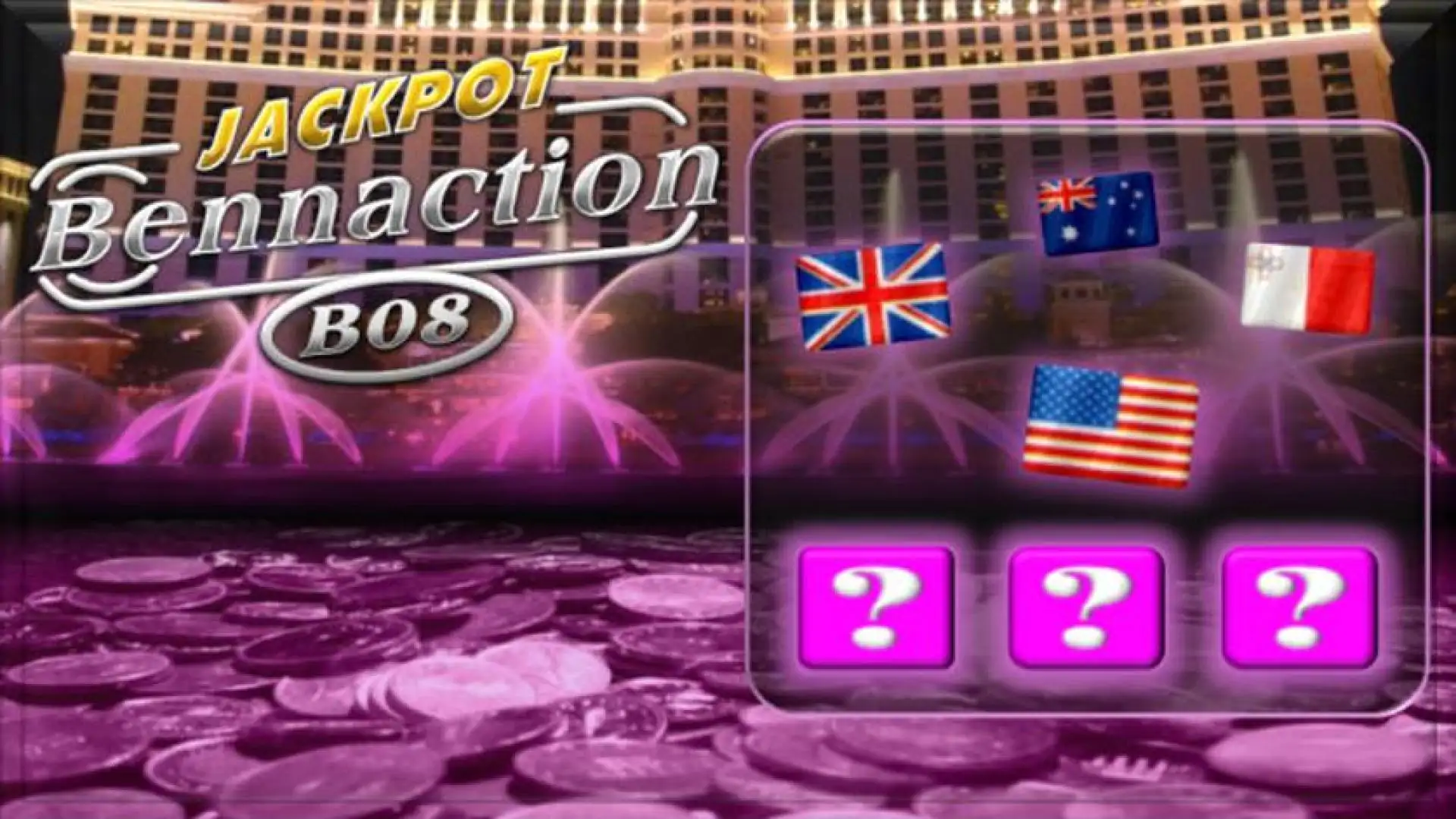 Jackpot Bennaction - B08 : Discover The Mystery Combination