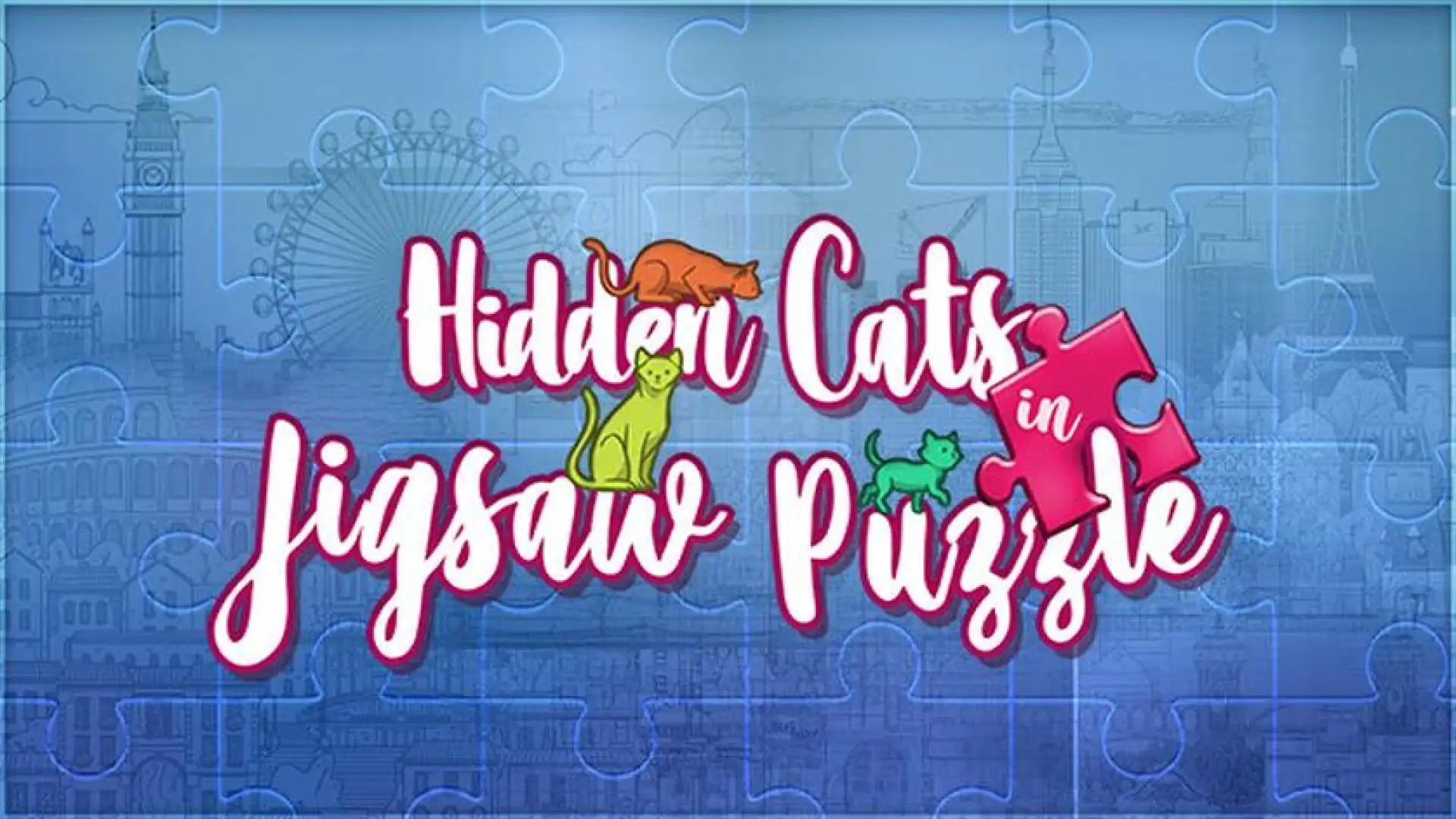 Hidden Cats in Jigsaw Puzzle