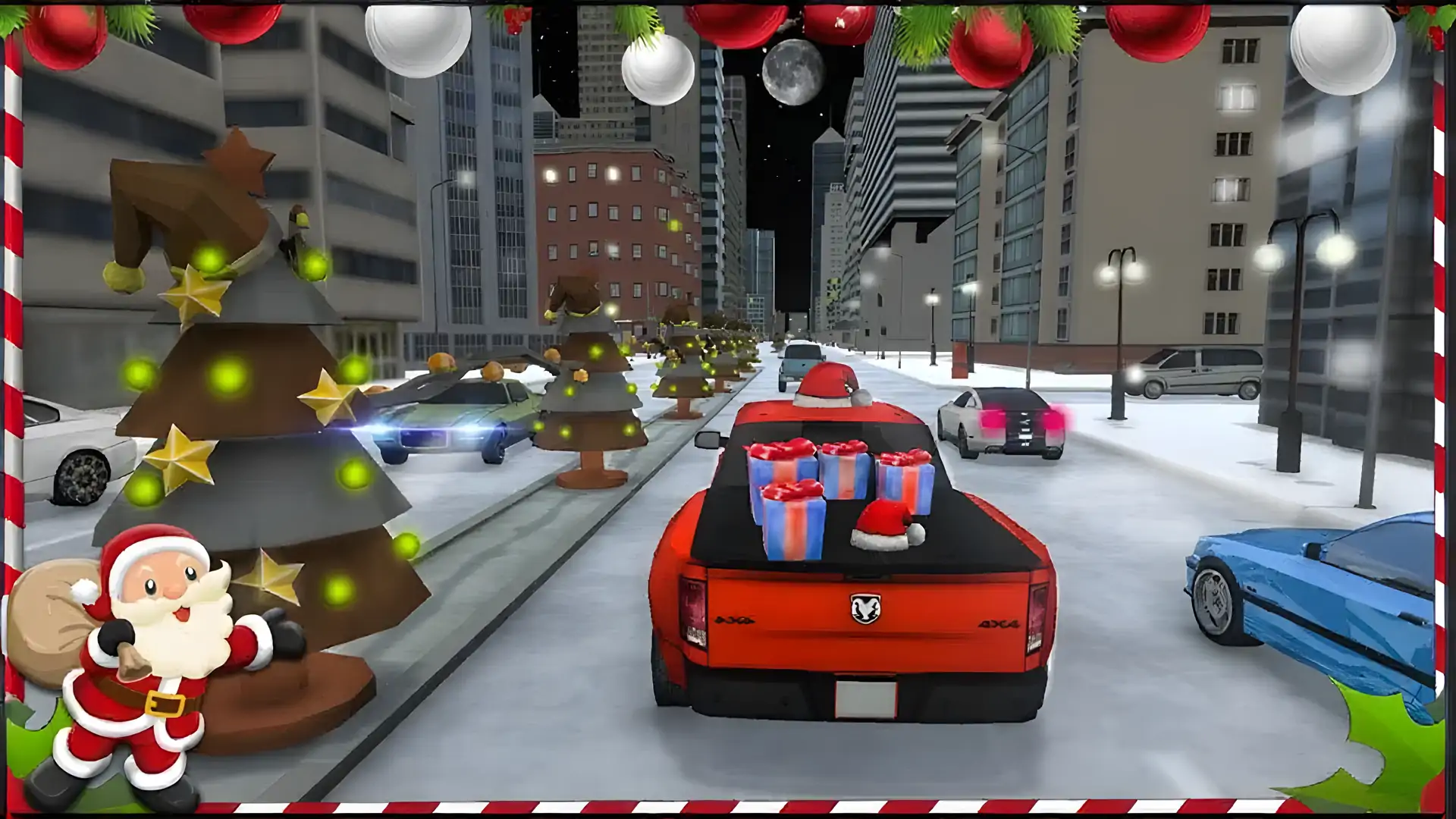圣诞老人圣诞节礼物交付Xmas比赛3d2018年