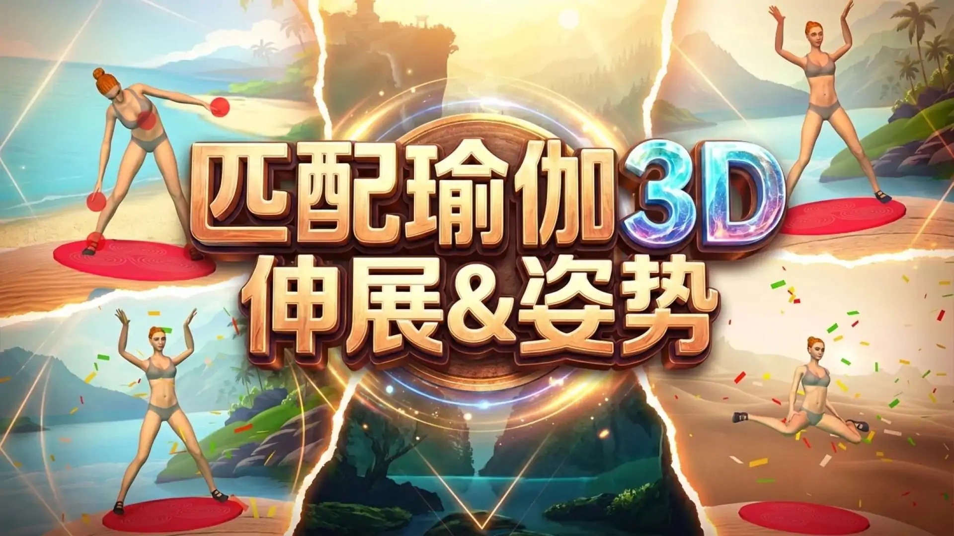 匹配瑜伽3D：伸展＆姿势