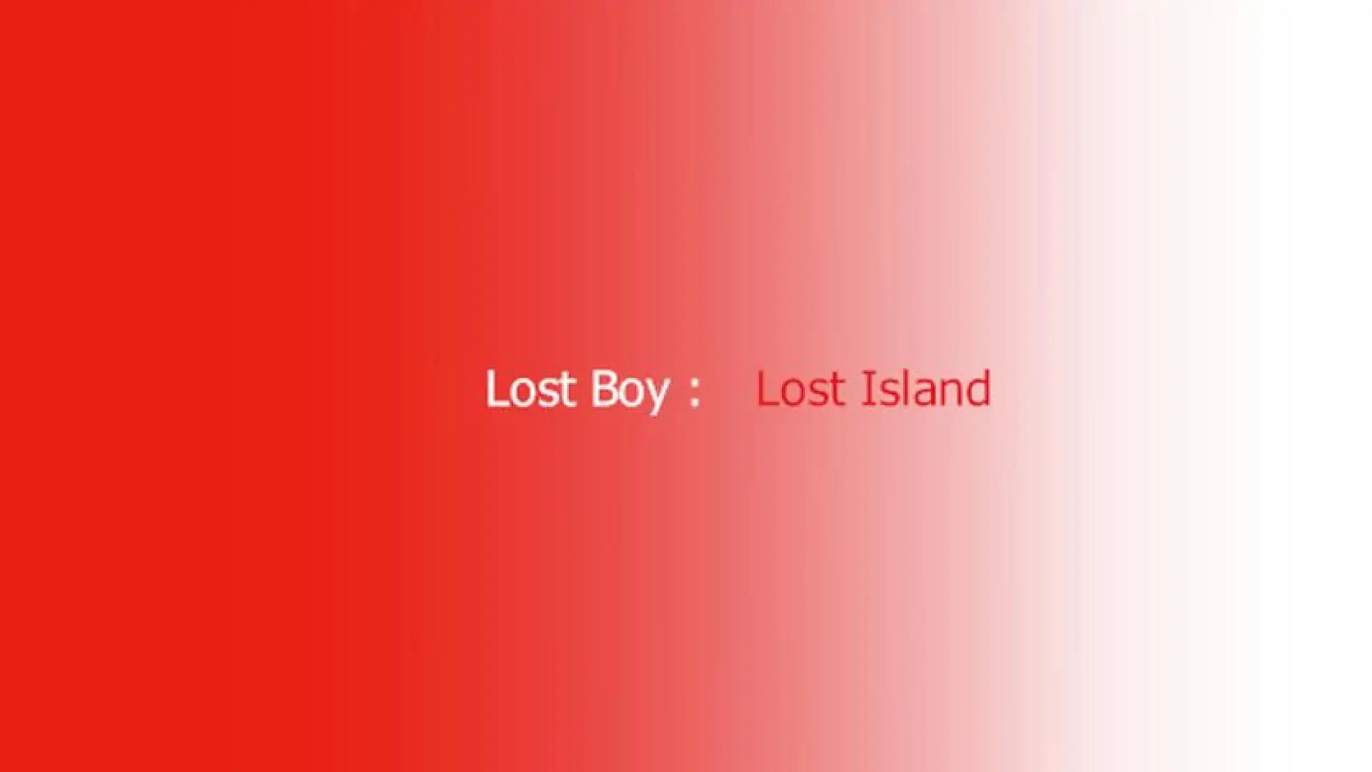 Lost Boy : Lost Island