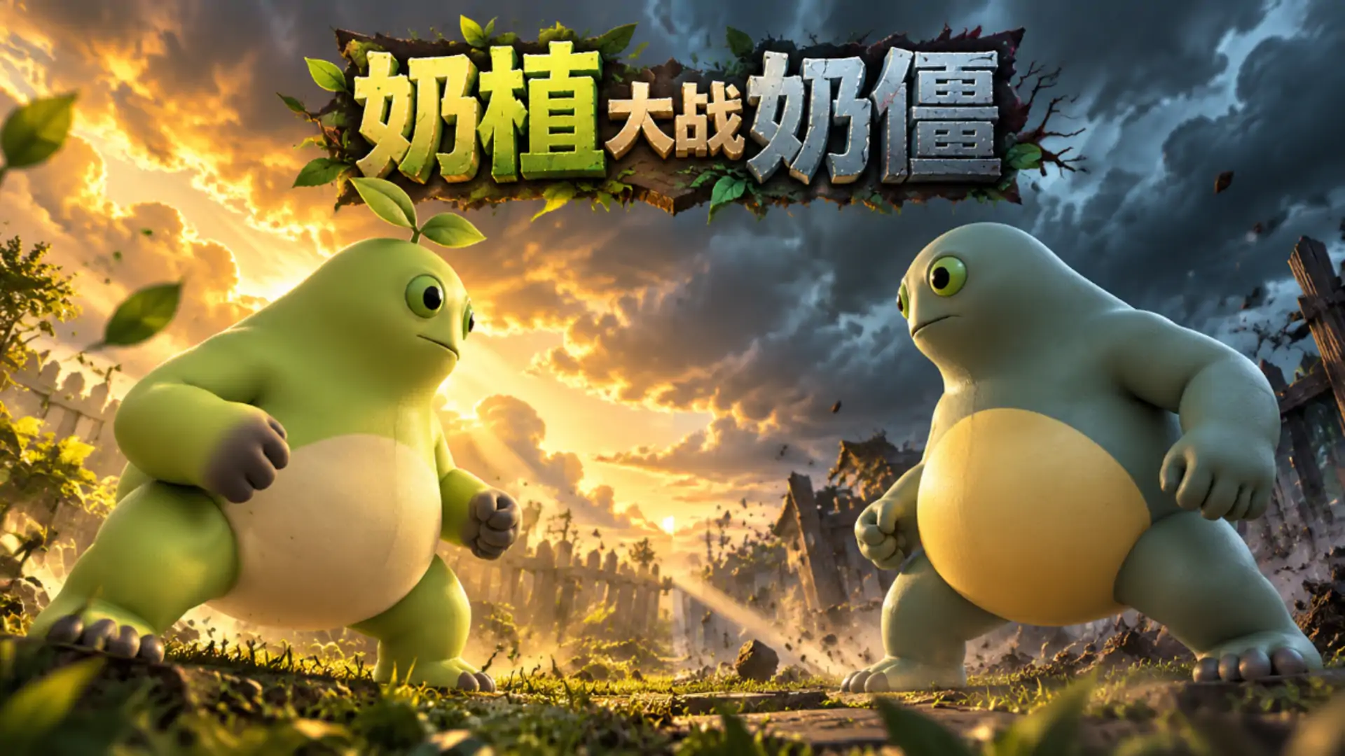 奶植大战奶僵(奶蛙二创)