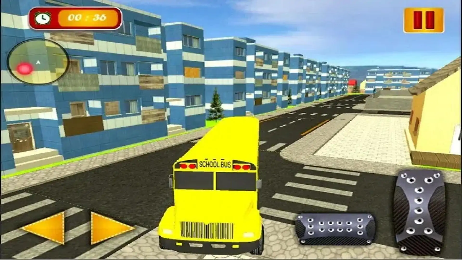 3D校车驾驶模拟器停车