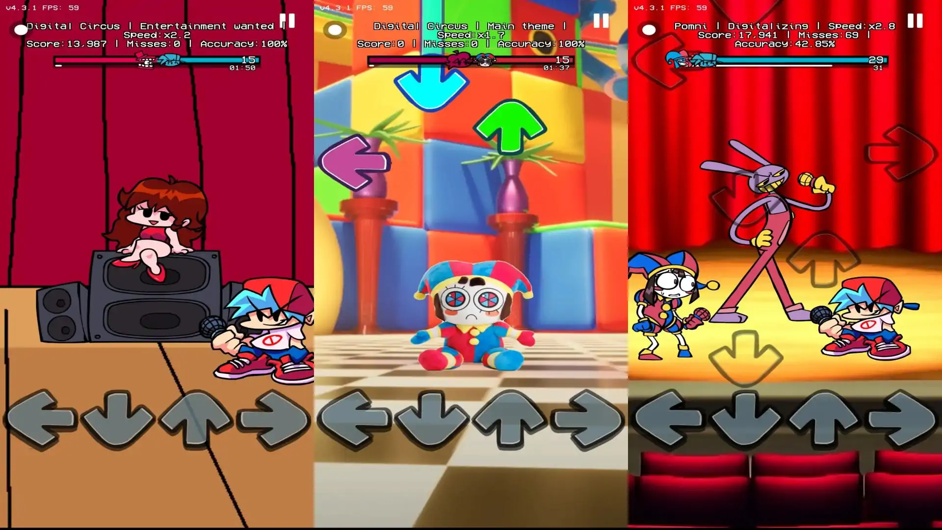 FNF数字马戏团模组