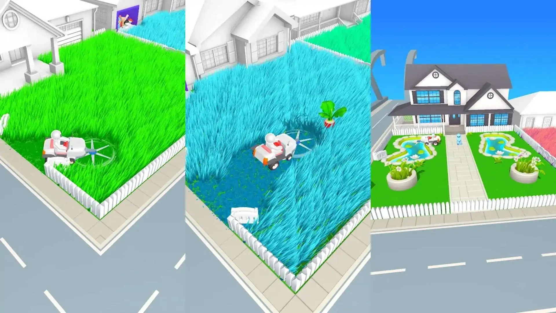 草坪割草3D：切草