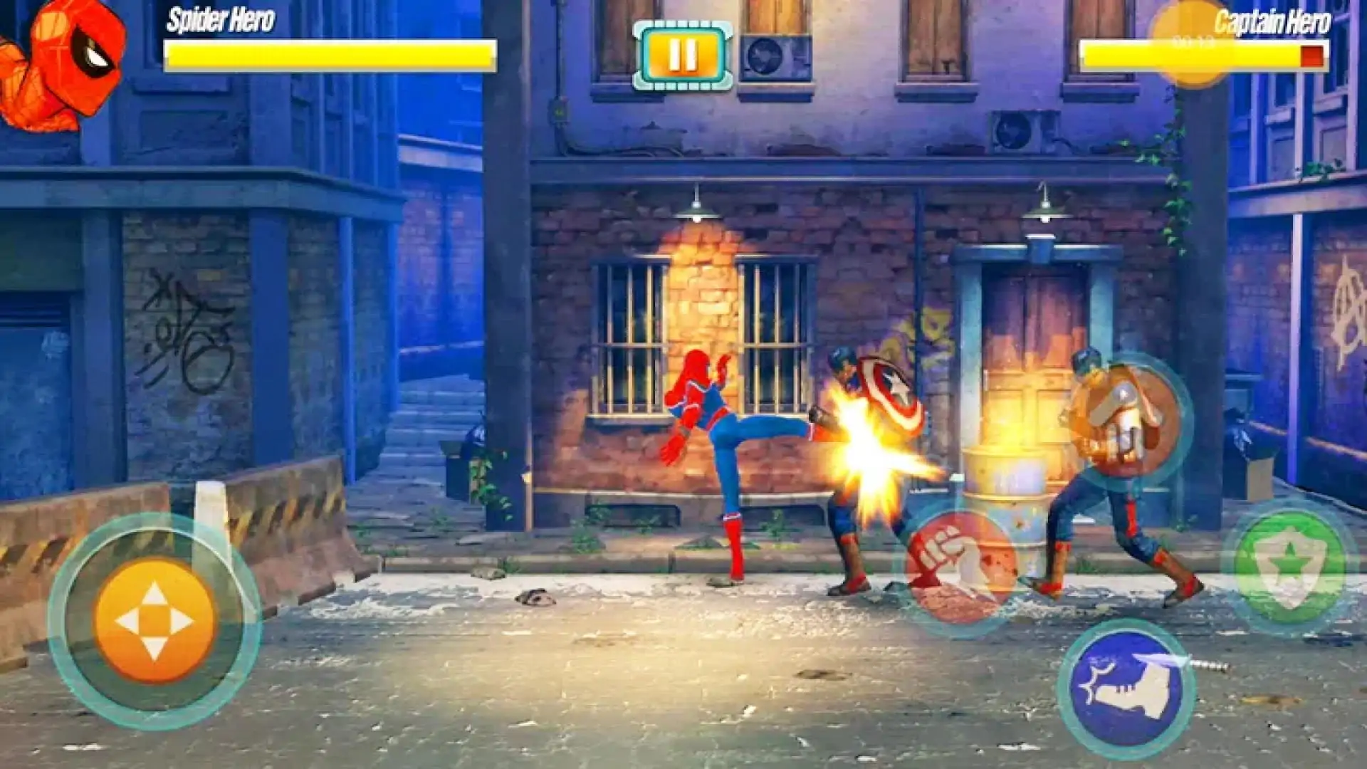 superhero蜘蛛侠斗争街