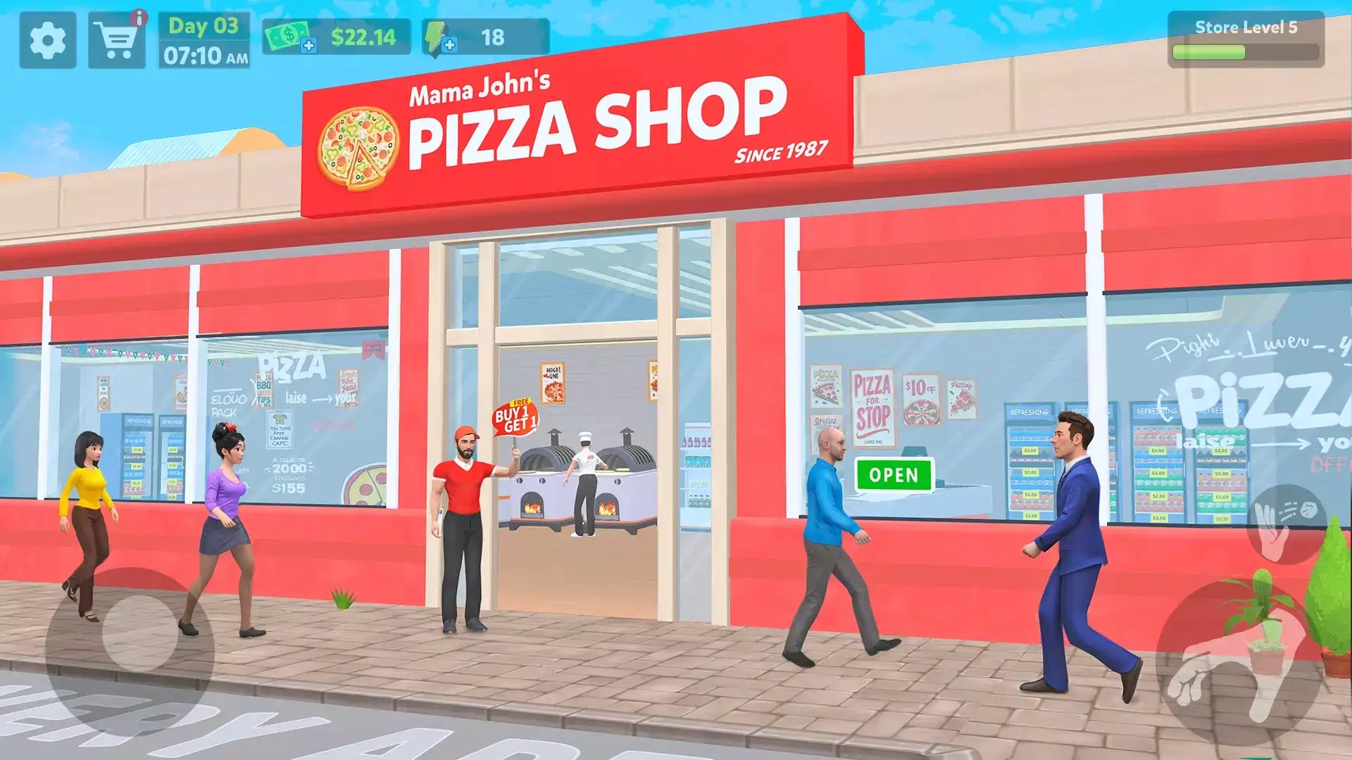 披萨饼店模拟器