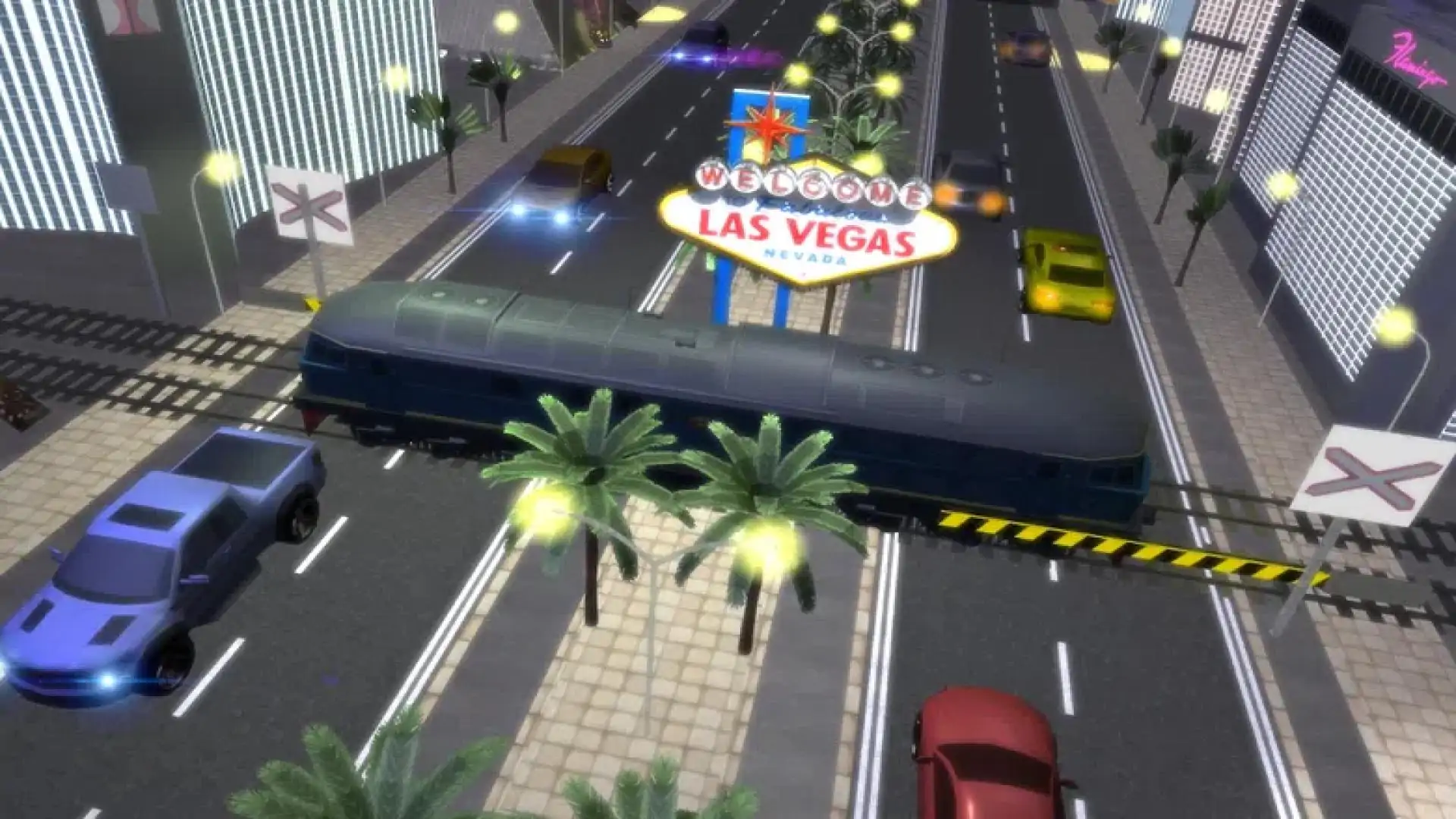 拉斯维加斯铁路车交通3D