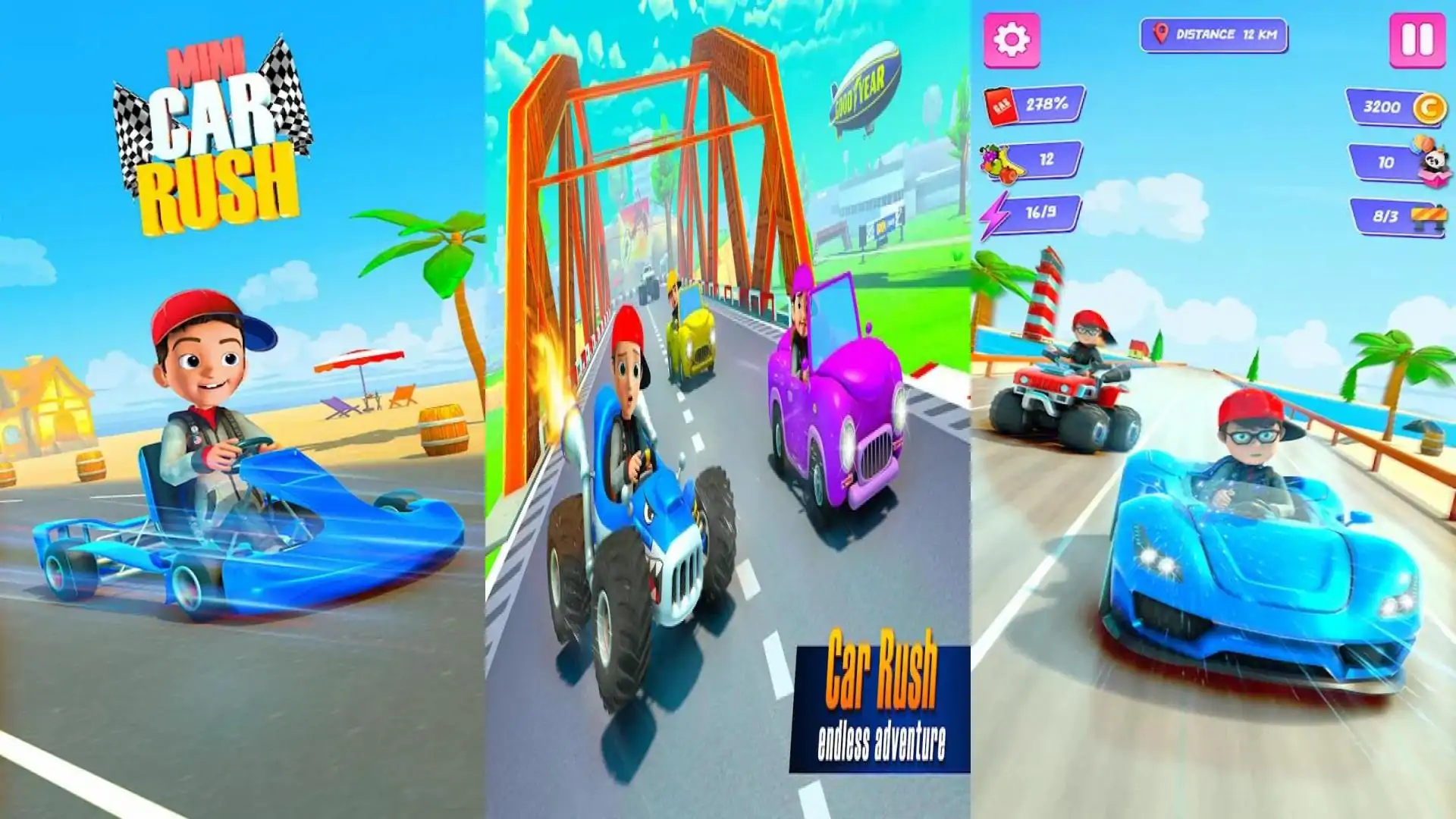 迷你赛车冲刺：赛车大师3d