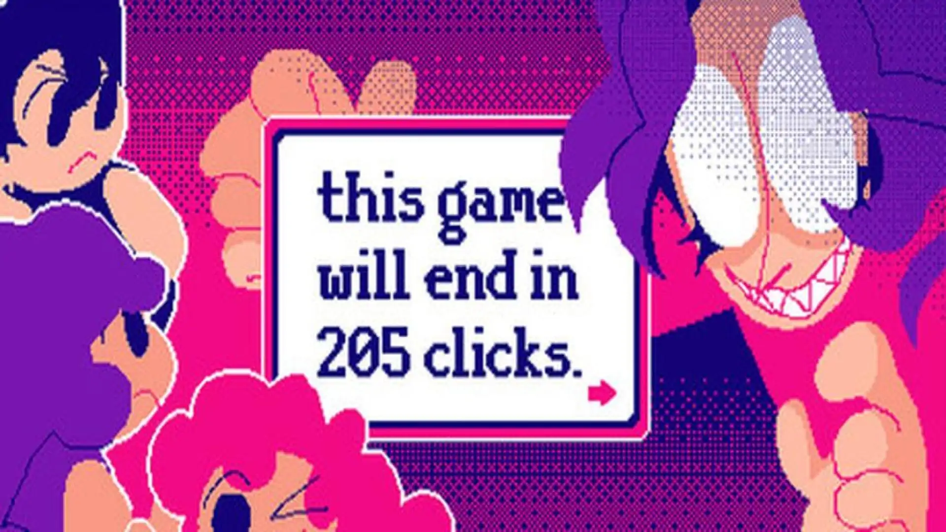 this game will end in 205 clicks.