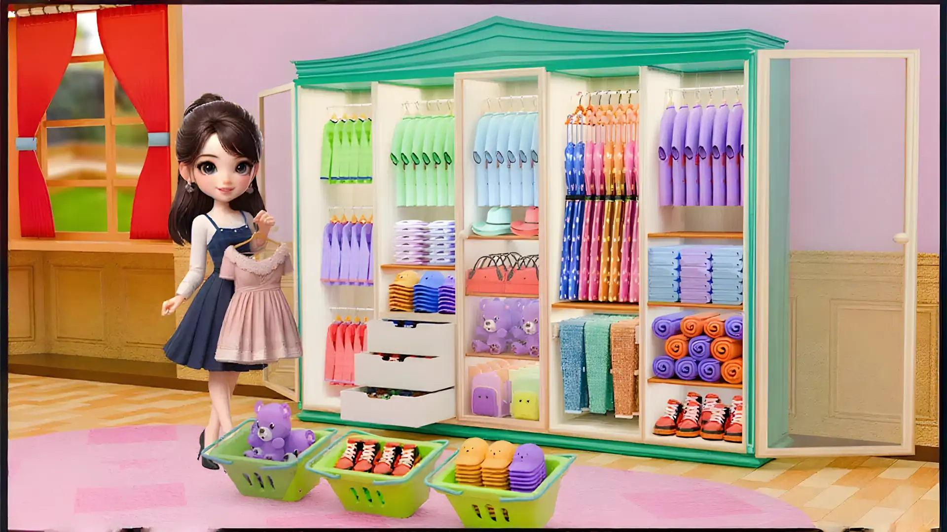 填充衣柜整理器3D