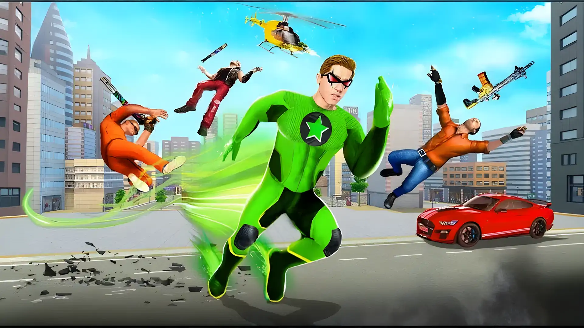 Green Robot Super Hero