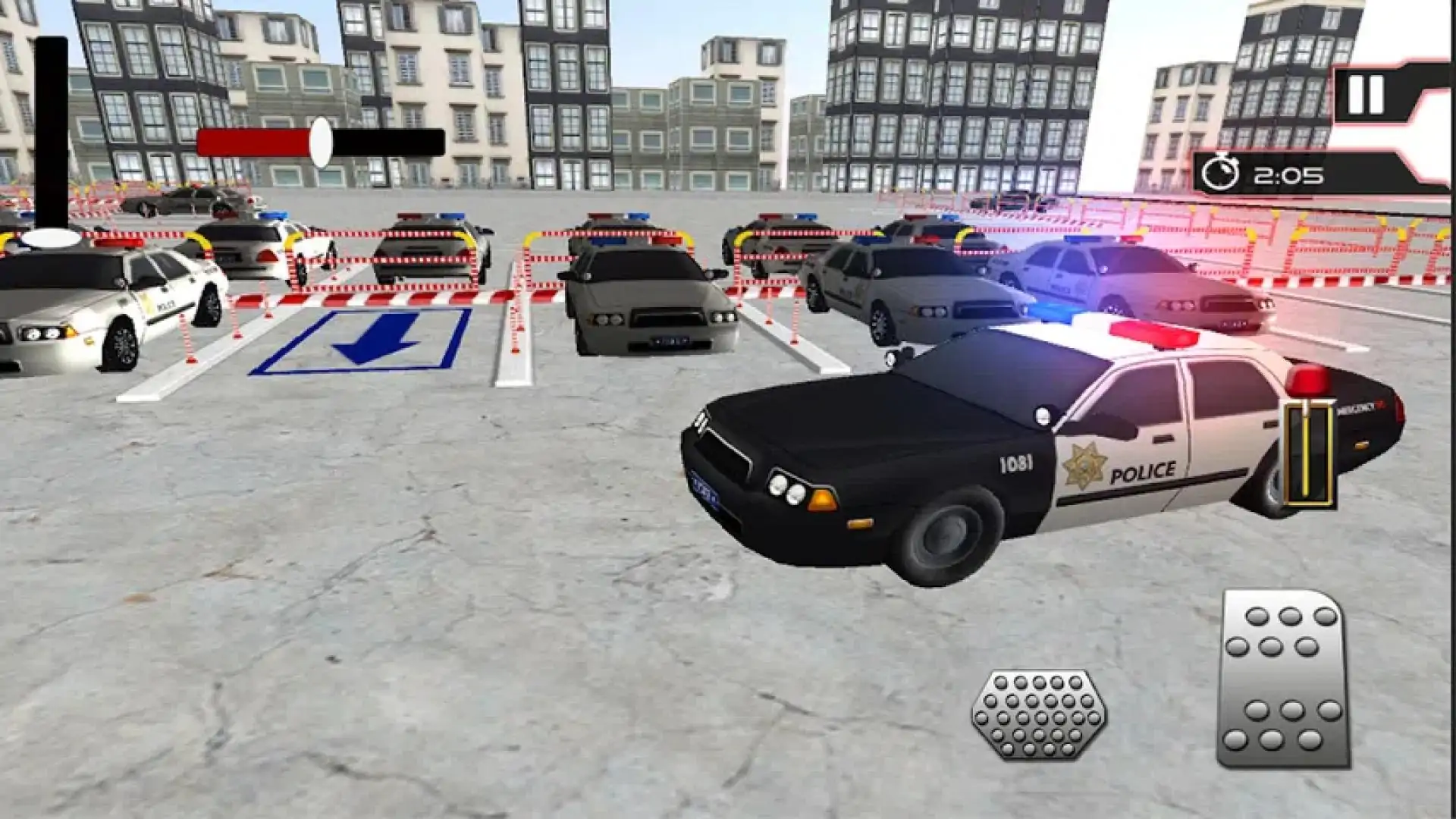 3D高速公路警车停车场