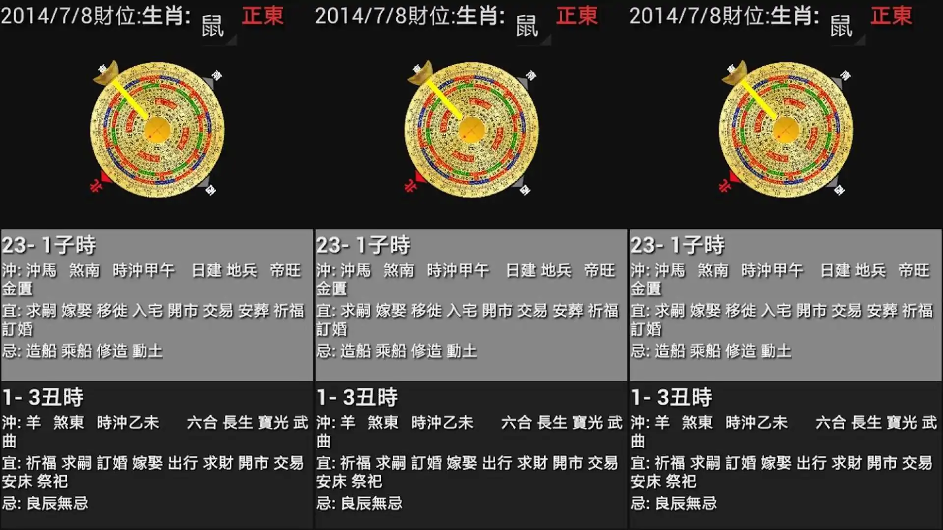 财位罗盘生肖财位