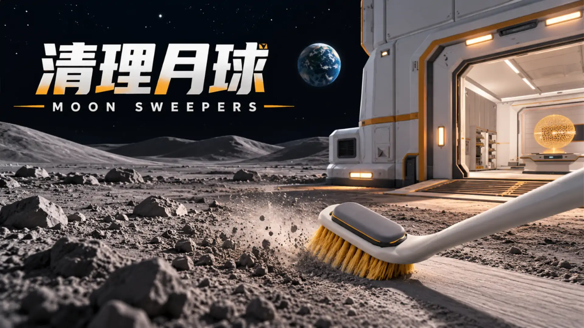 清理月球模拟器