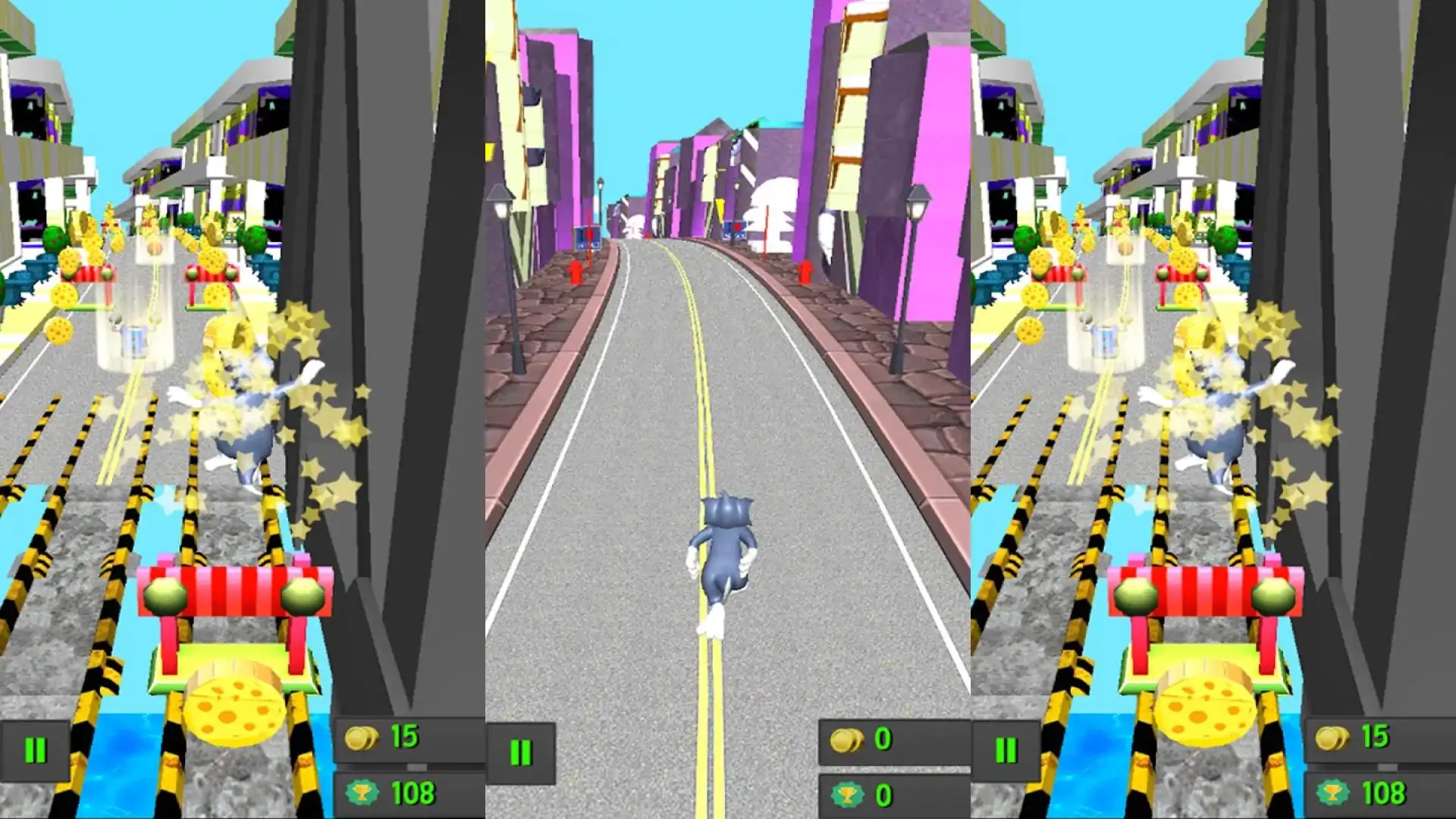 猫跑道赛跑者