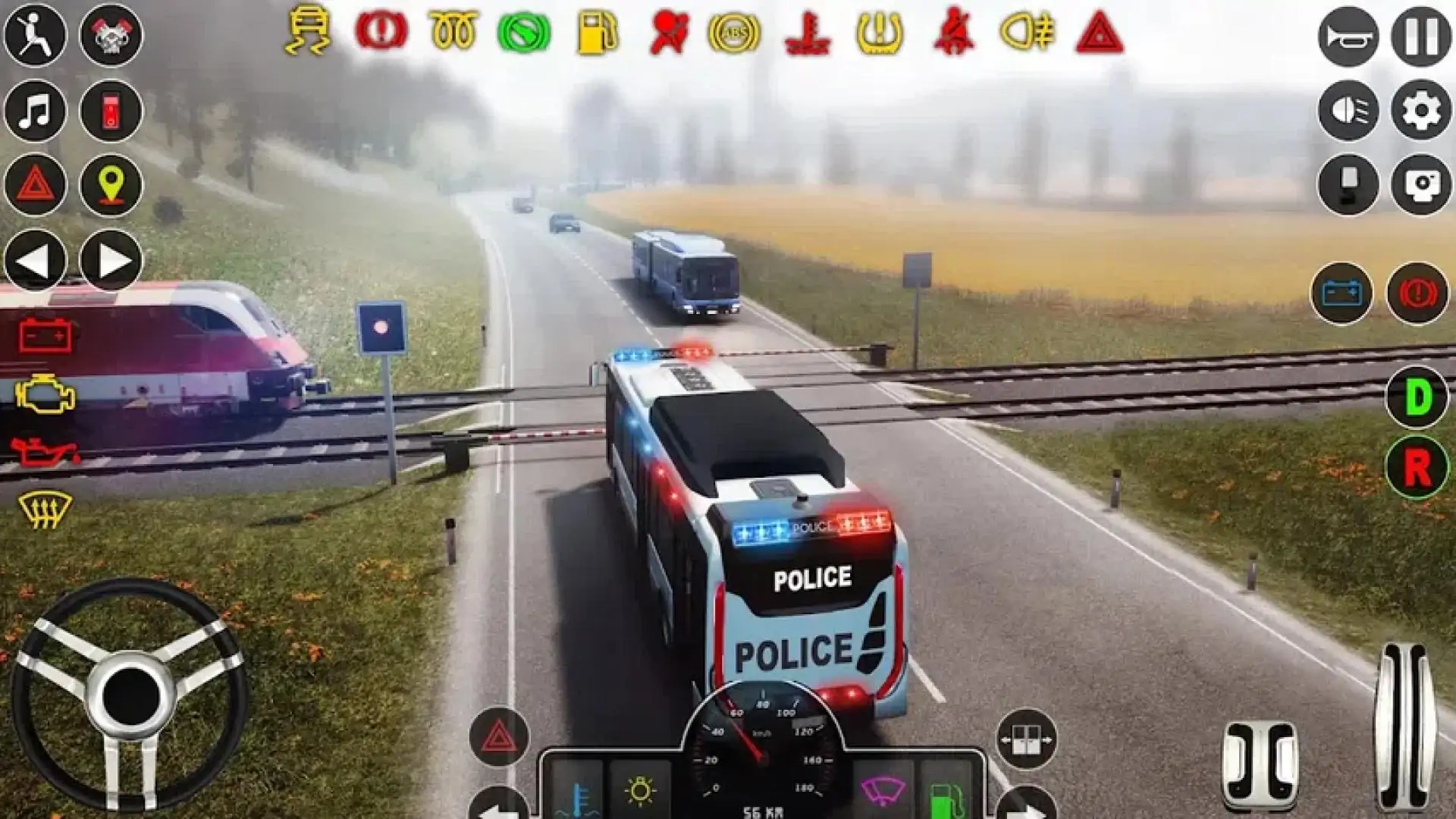 警察模拟警察巴士游戏3d-警车游戏3d:警车游戏2023