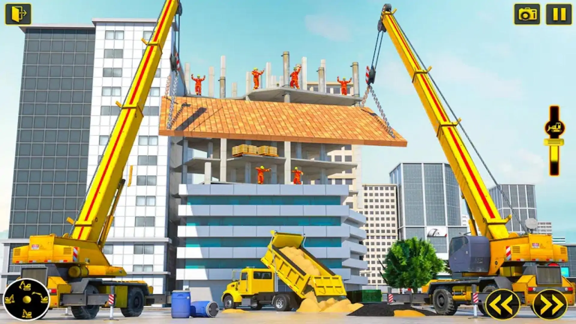 城市建筑：雪游戏