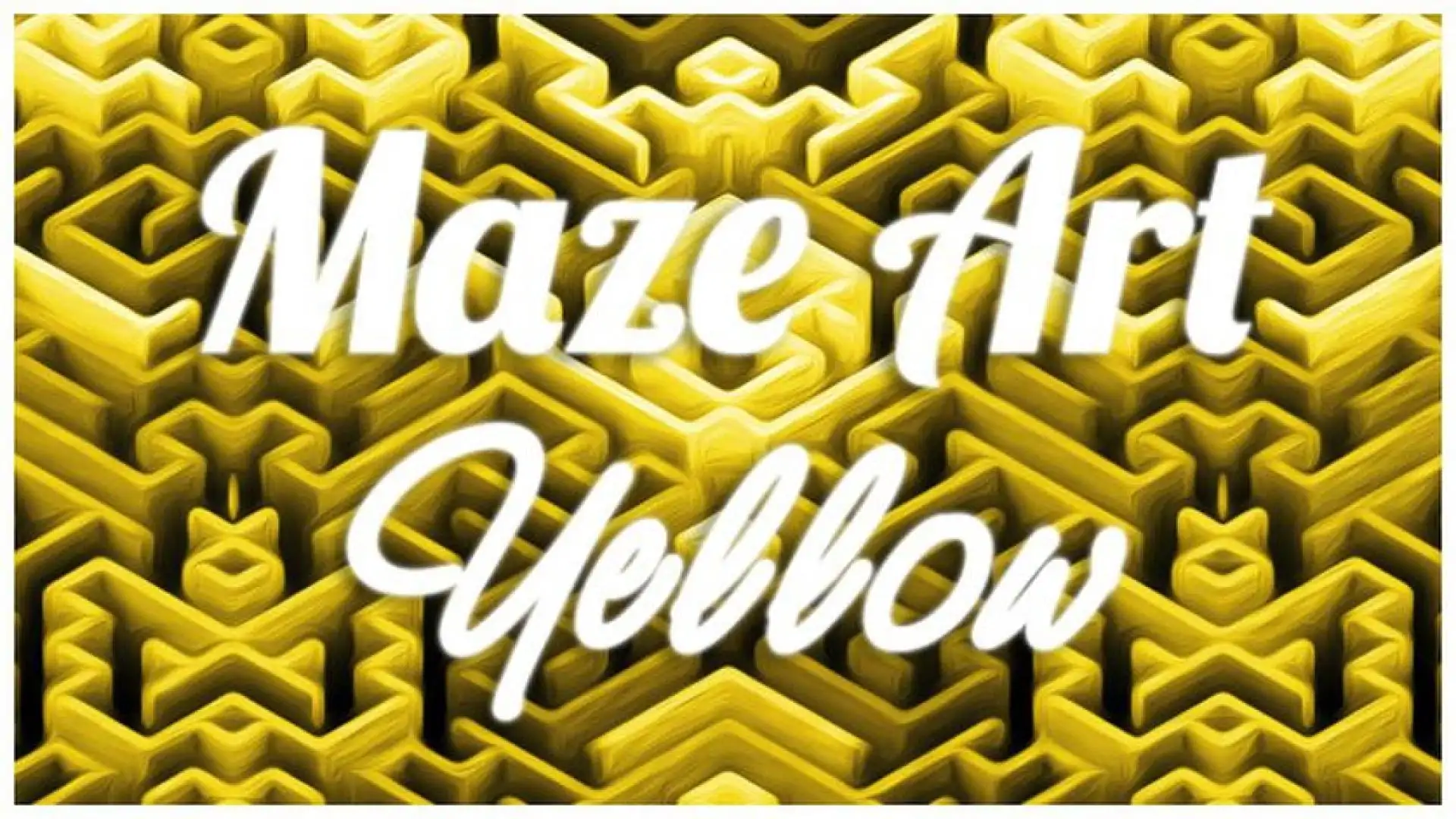 Maze Art: Yellow