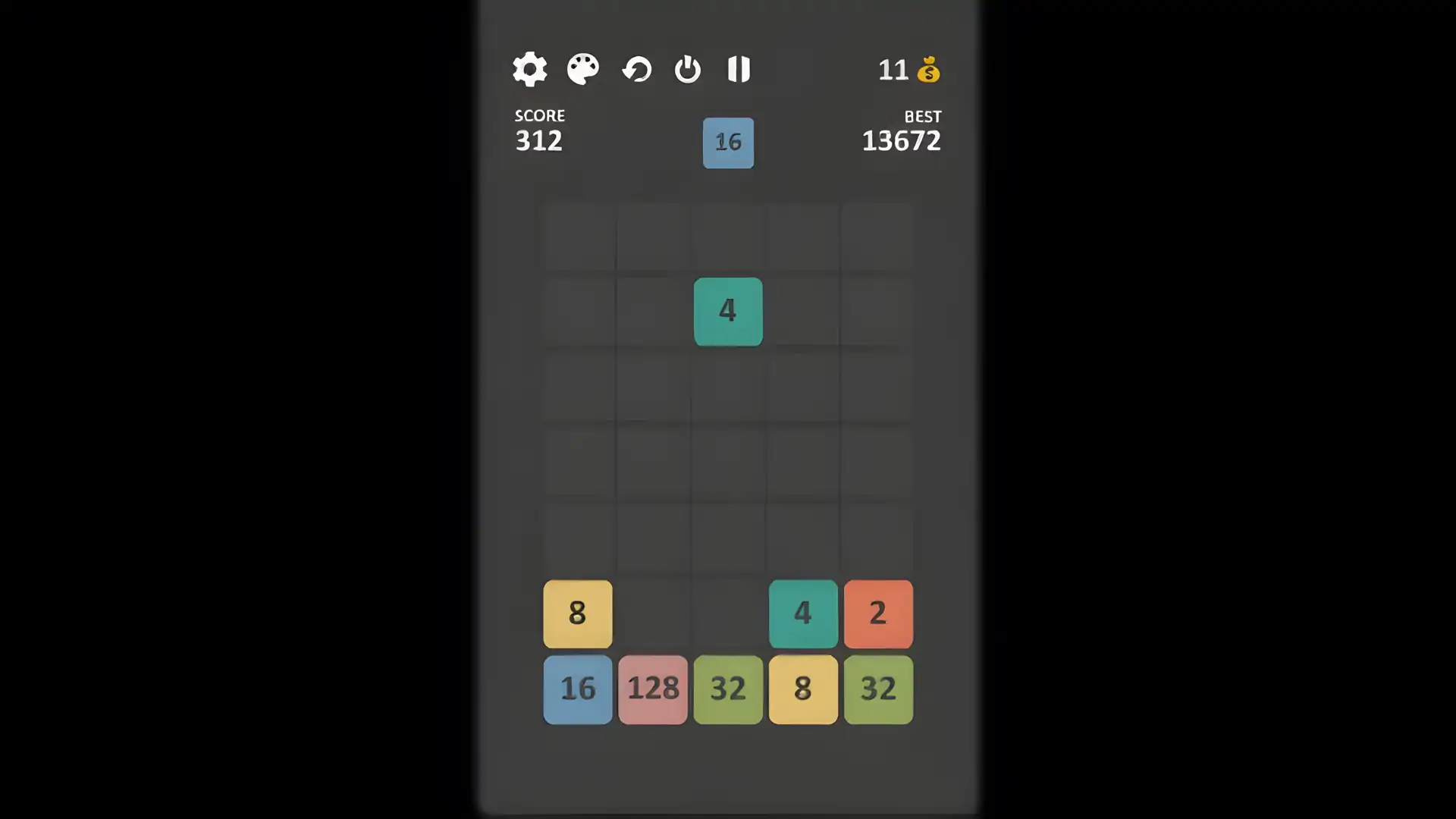 删除数字块