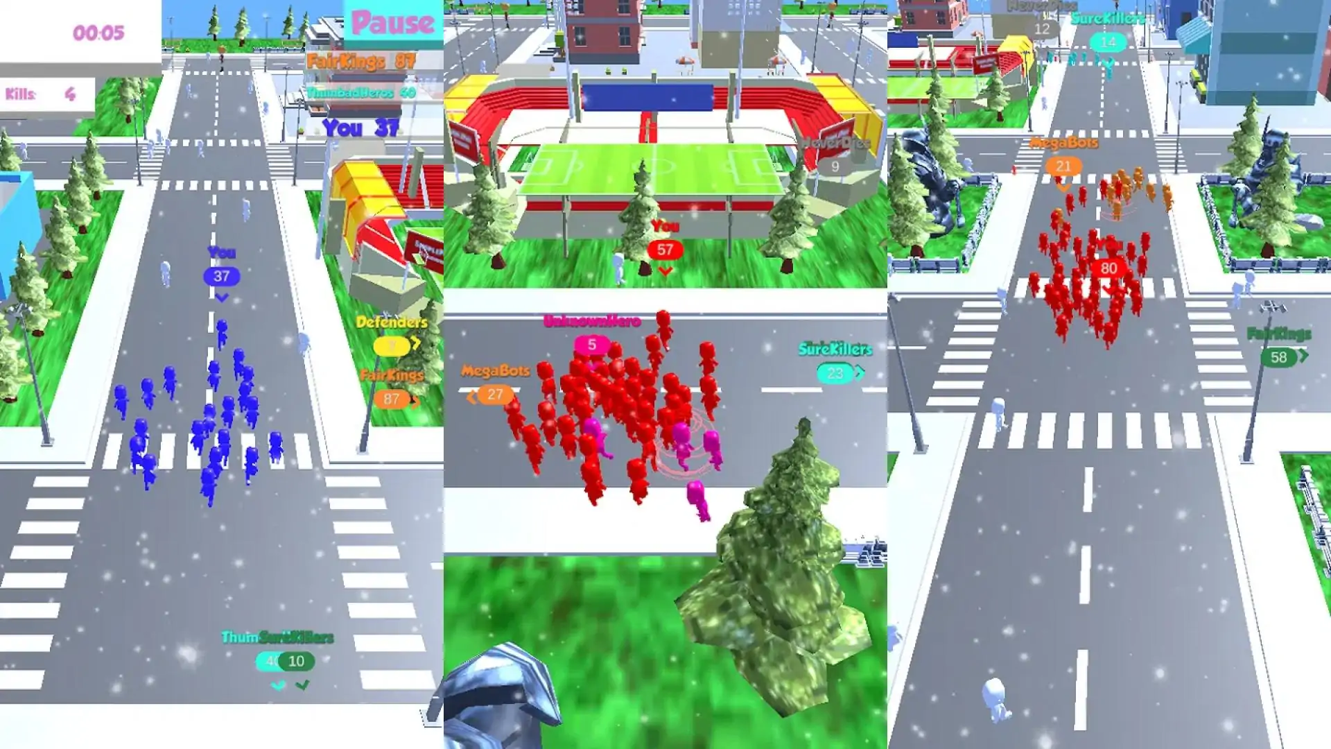 3D人群城市战争