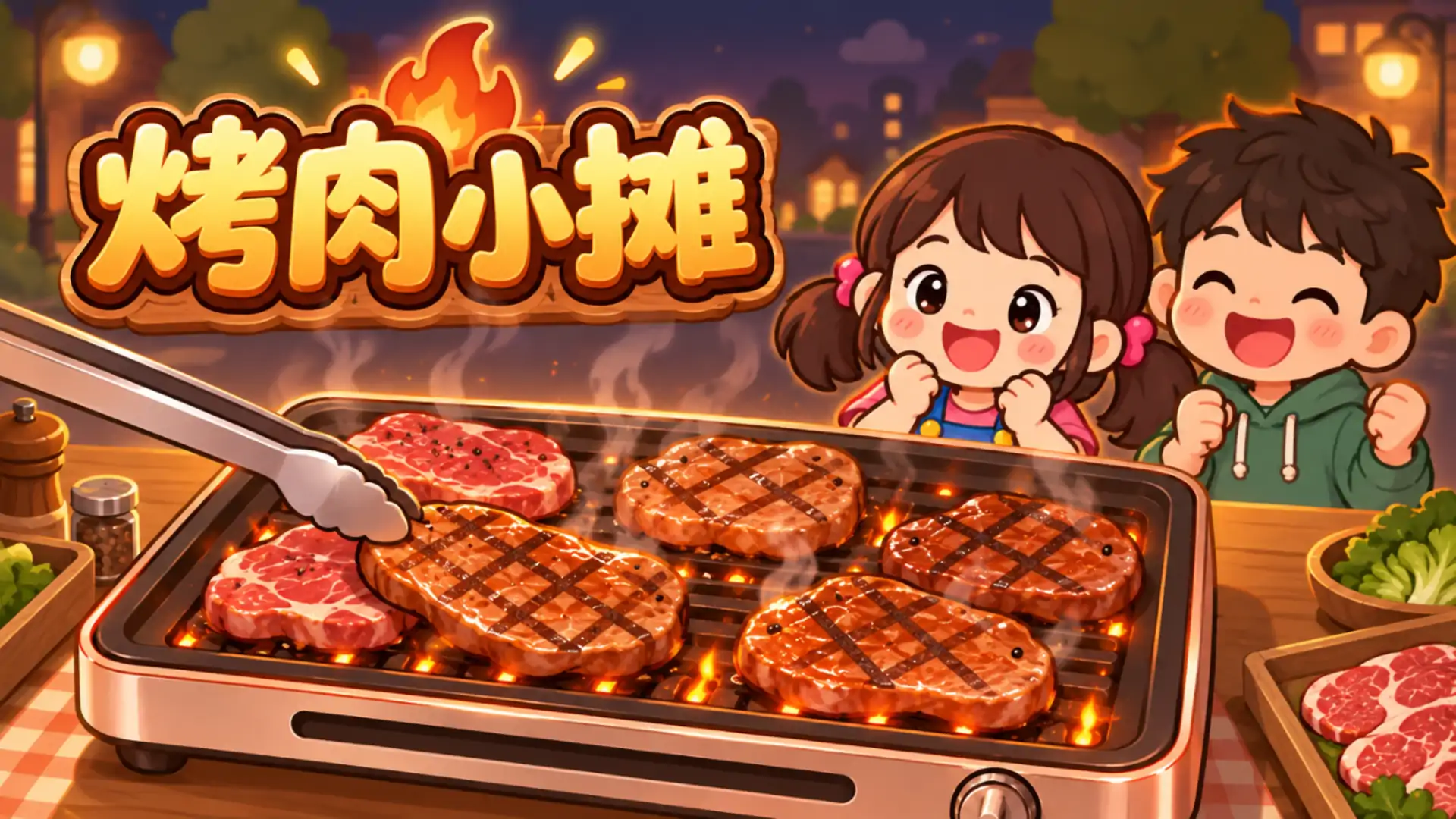 烤肉小摊
