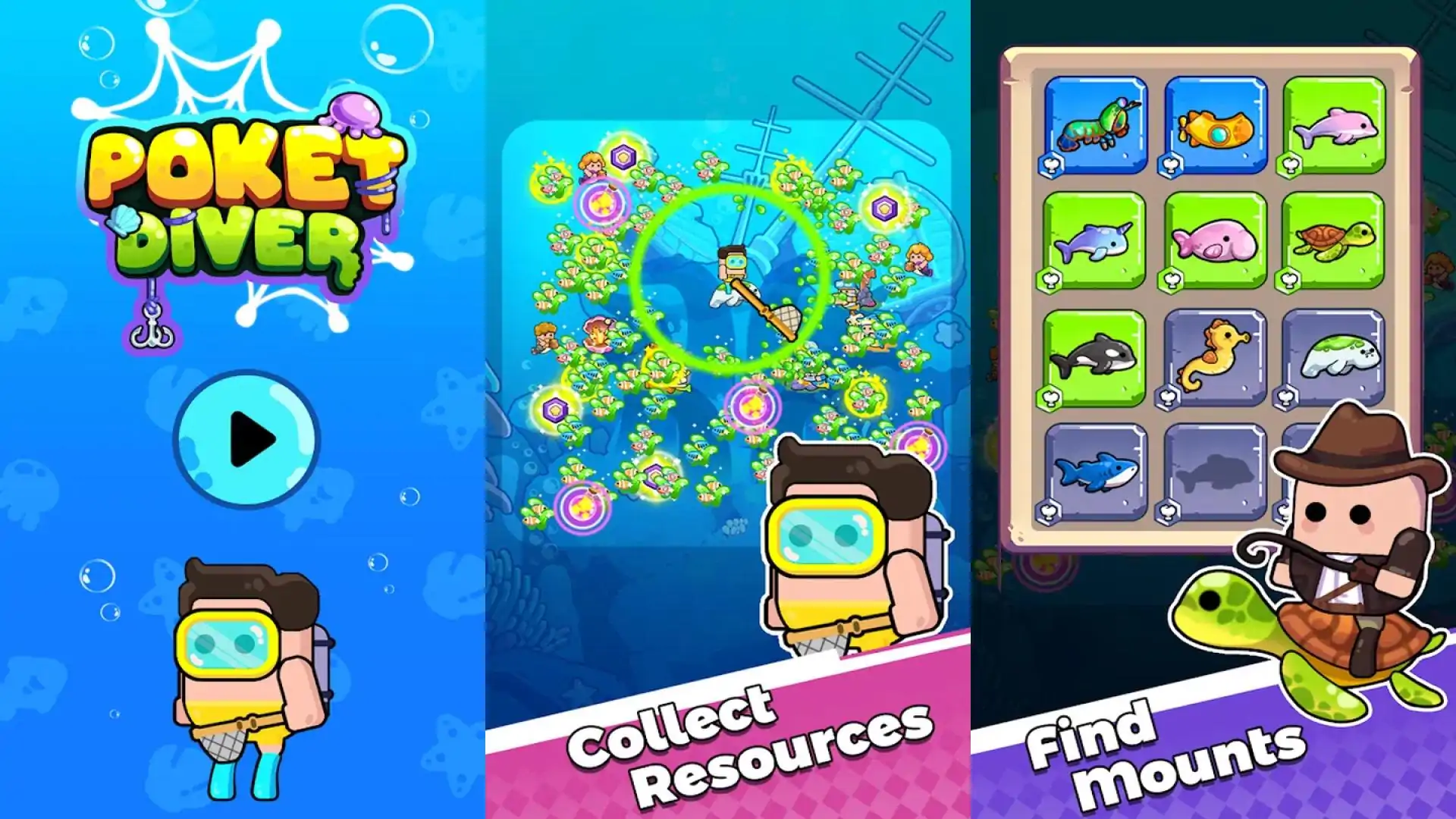 PocketDiver：钓鱼游戏
