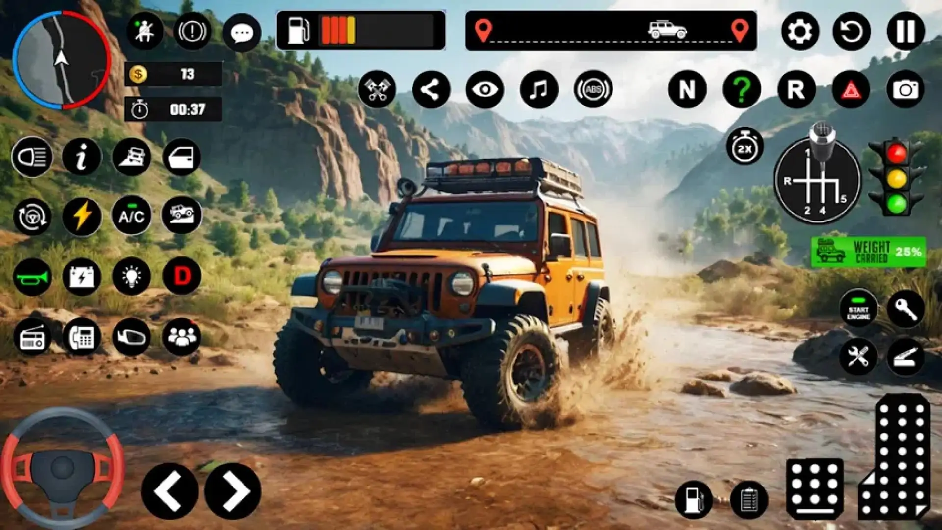 4x4吉普SUV越野驾驶