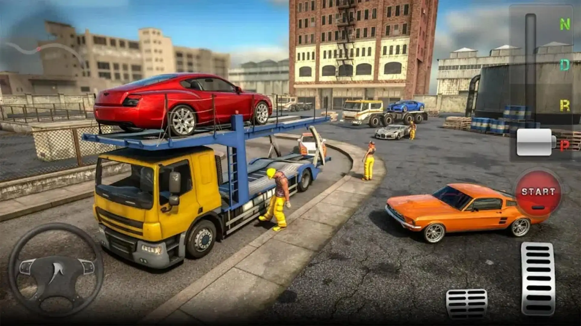 汽车运输车货运卡车3D